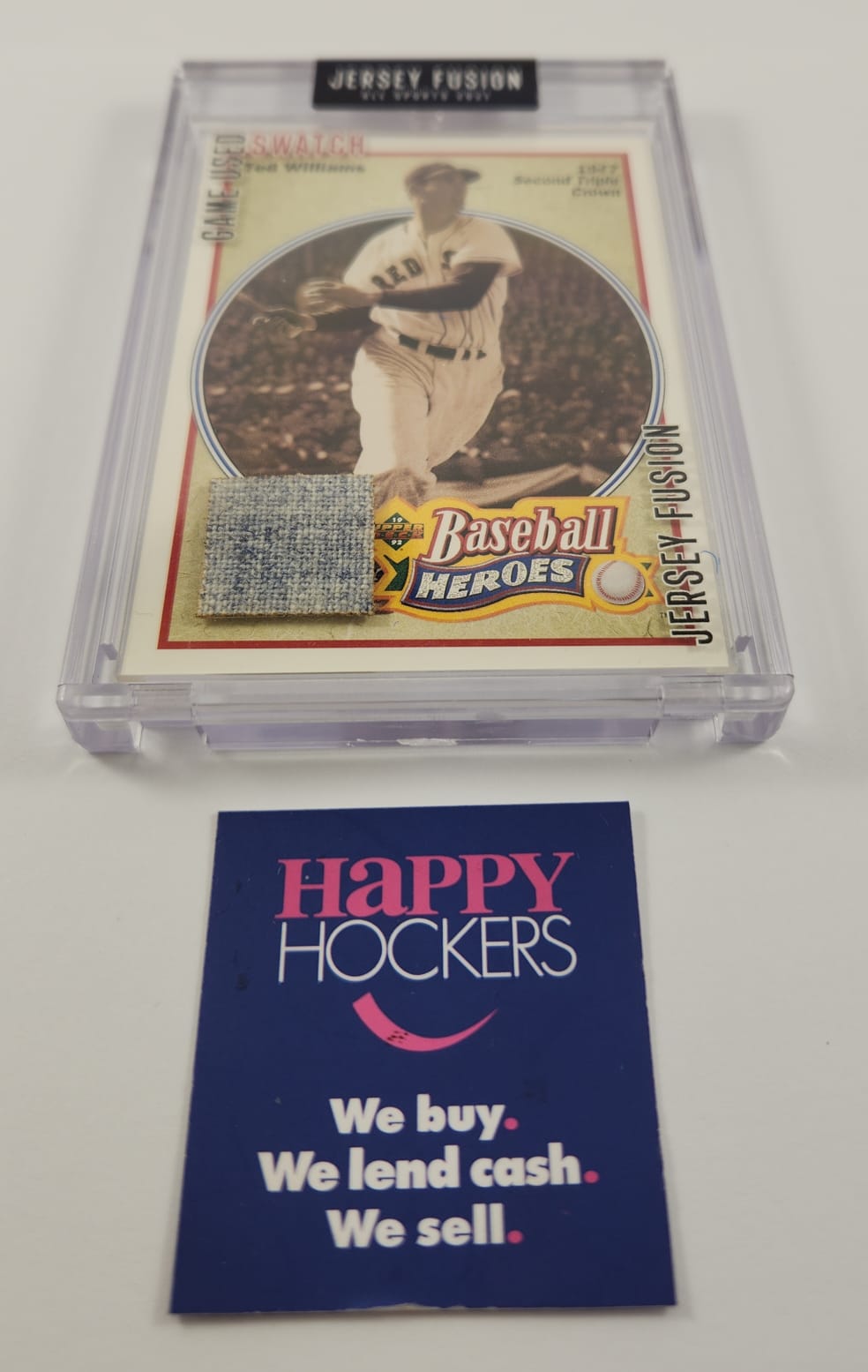 JERSEY FUSION BASEBALL HEROES TRADING CARD, TED WILLIAMS #JF-TW65
