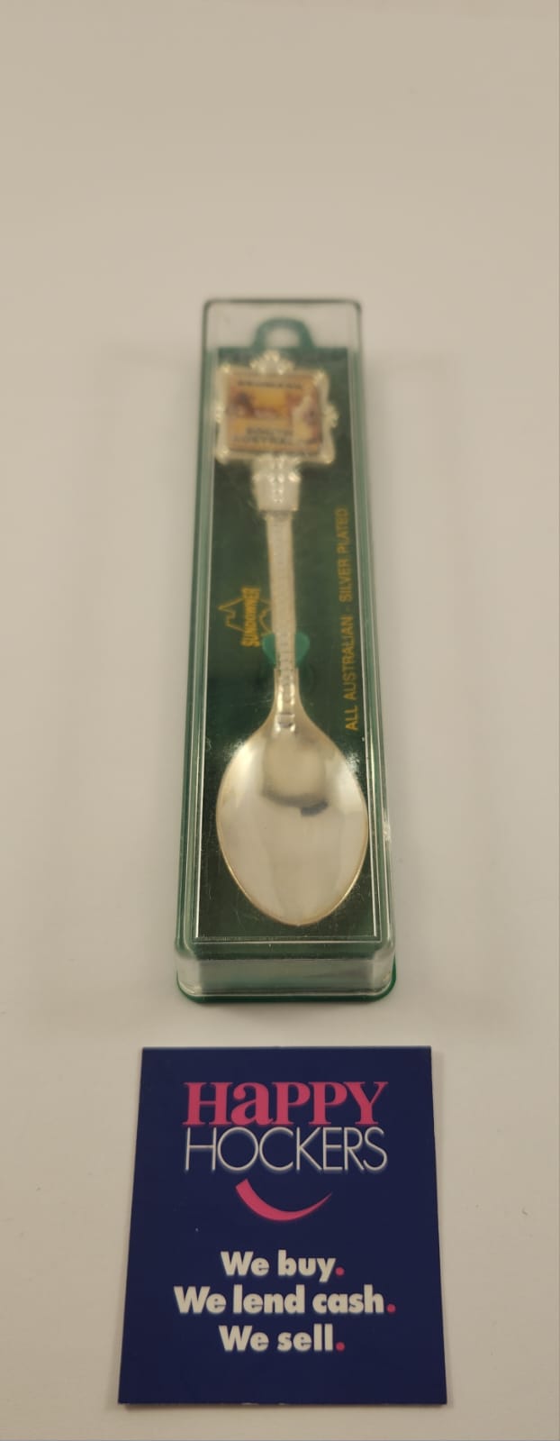 SUNDOWNER SILVER PLATED COLLECTIBLE TEASPOON, RENMARK SOUTH AUSTRALIA