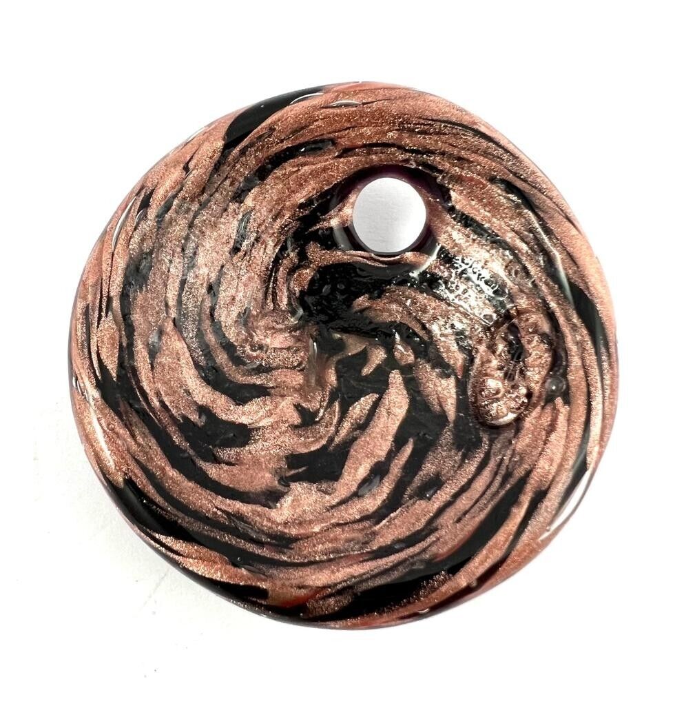 MURANO HAND BLOWN GLASS INVERTED DISC STYLE PENDANT