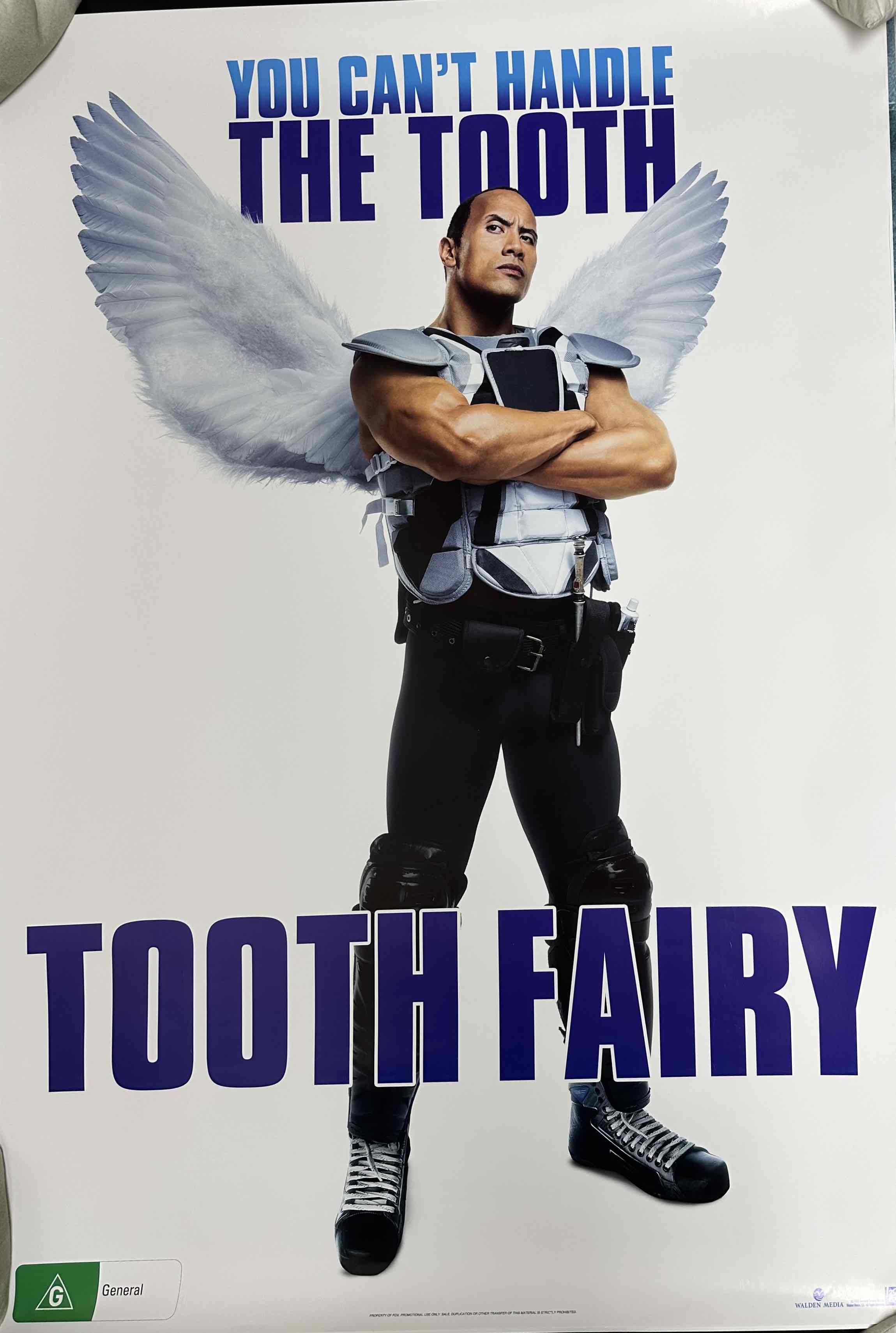 TOOTH FAIRY 2010 DWAYNE THE ROCK JOHNSON AUSTRALIAN CINEMA SINGLE SIDED ONE-SHEET MOVIE POSTERS