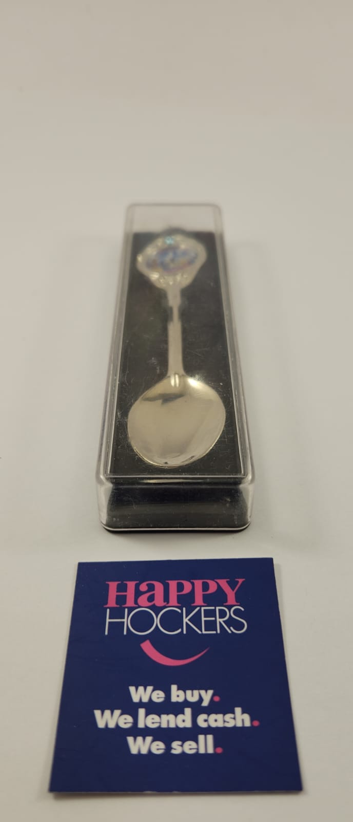 COLLECTIBLE TEASPOON, HONG KONG. IN PERSPEX CASE