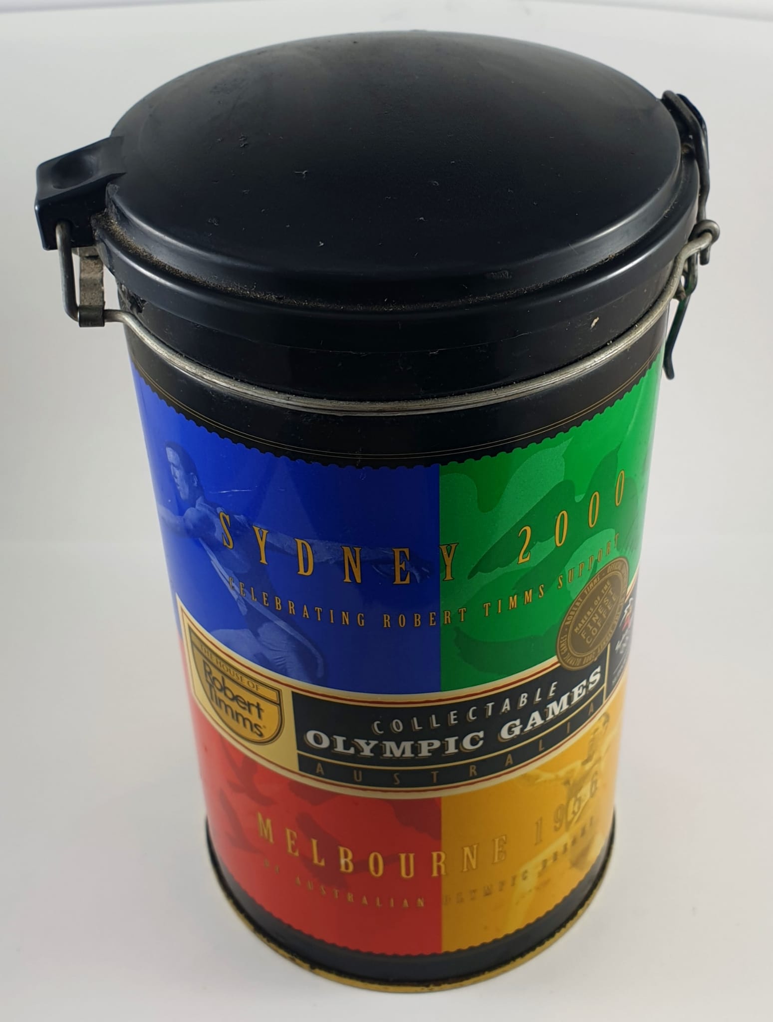 ROBERT TIMMS 2000 SYDNEY OLYMPICS COLLECTABLE COFFEE BAG TIN
