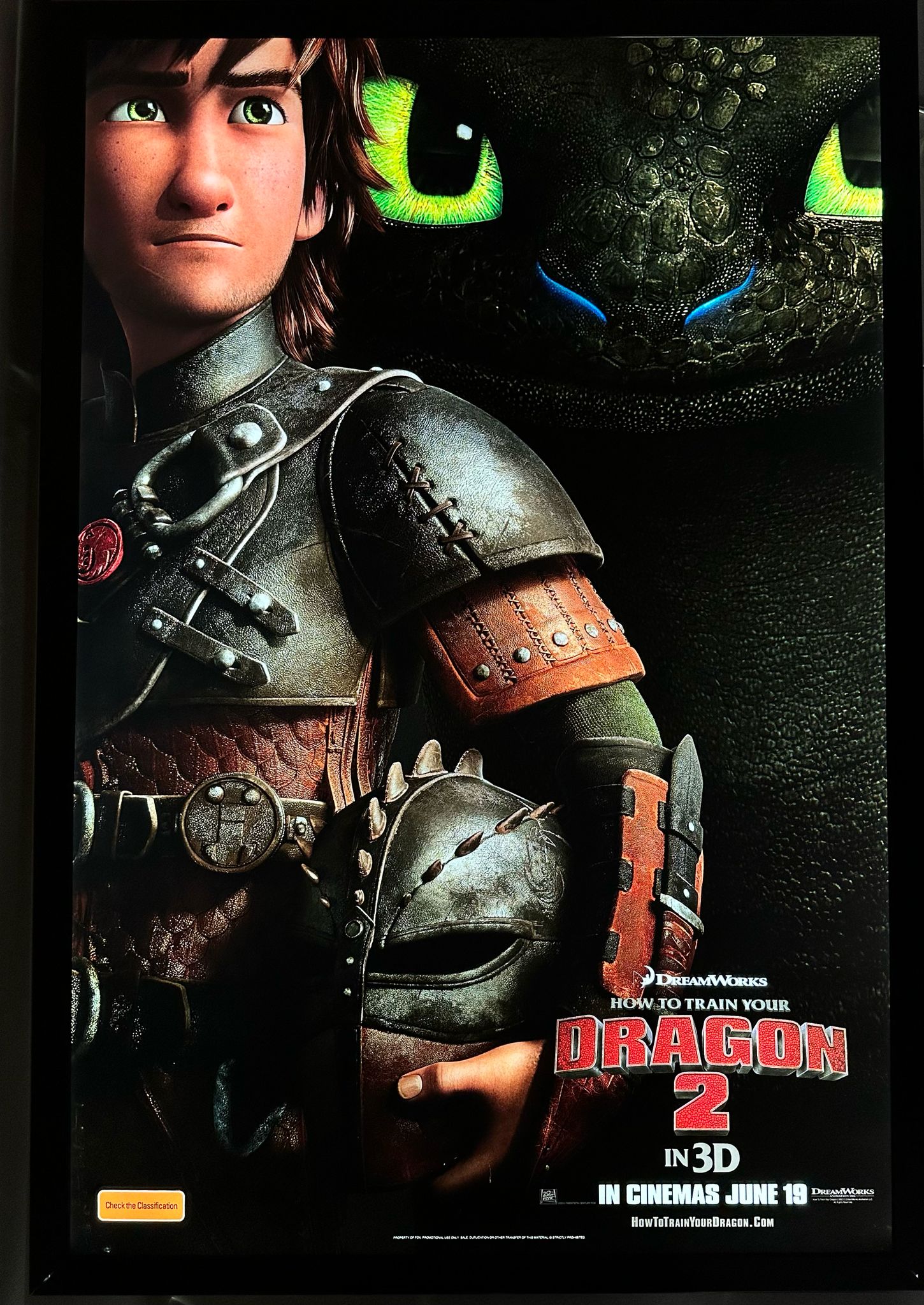 HOW TO TRAIN YOUR DRAGON 2 2014 ORIGINAL AUSTRALIAN CINEMA RELEASE  DOUBLE SIDED ONE-SHEET MOVIE POSTER