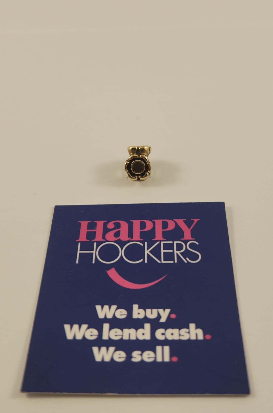14CT YELLOW GOLD TRIPLE FLOWER CHARM