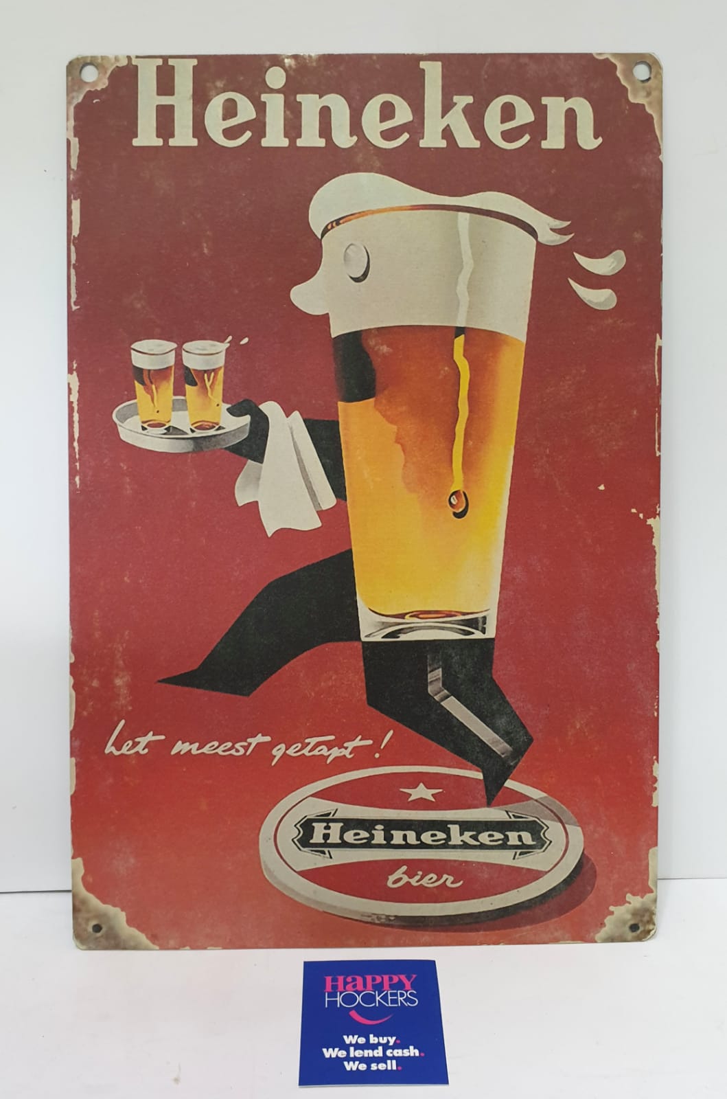 VINTAGE STYLE HEINEKEN BEER TIN SIGN