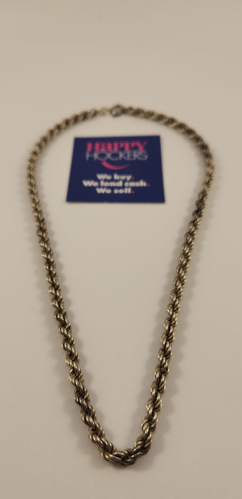 STERLING SILVER TWISTED ROPE LINK CHAIN