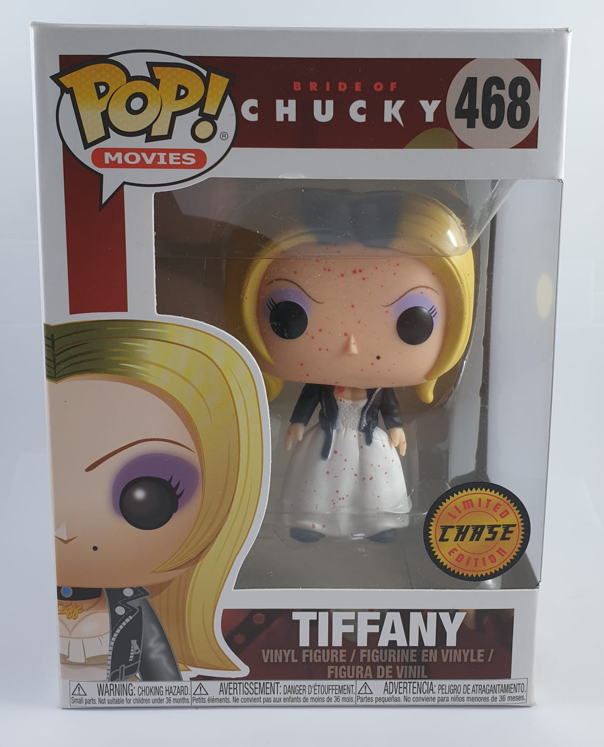 POP VINYL FIGURES POP MOVIES MODEL: TIFFANY FROM BRIDE OF CHUCKY NUMBER 468. LIMITED EDITION CHASE