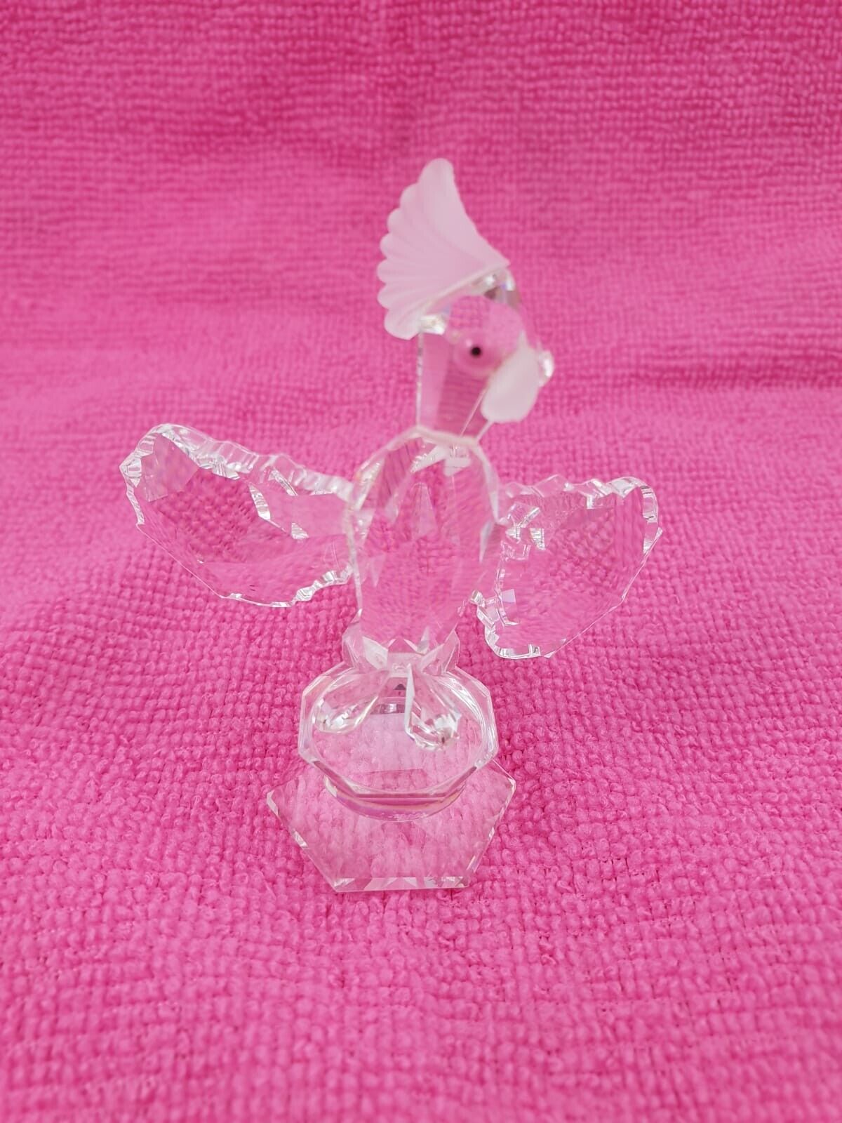 SMALL CRYSTAL COCKATOO FIGURINE