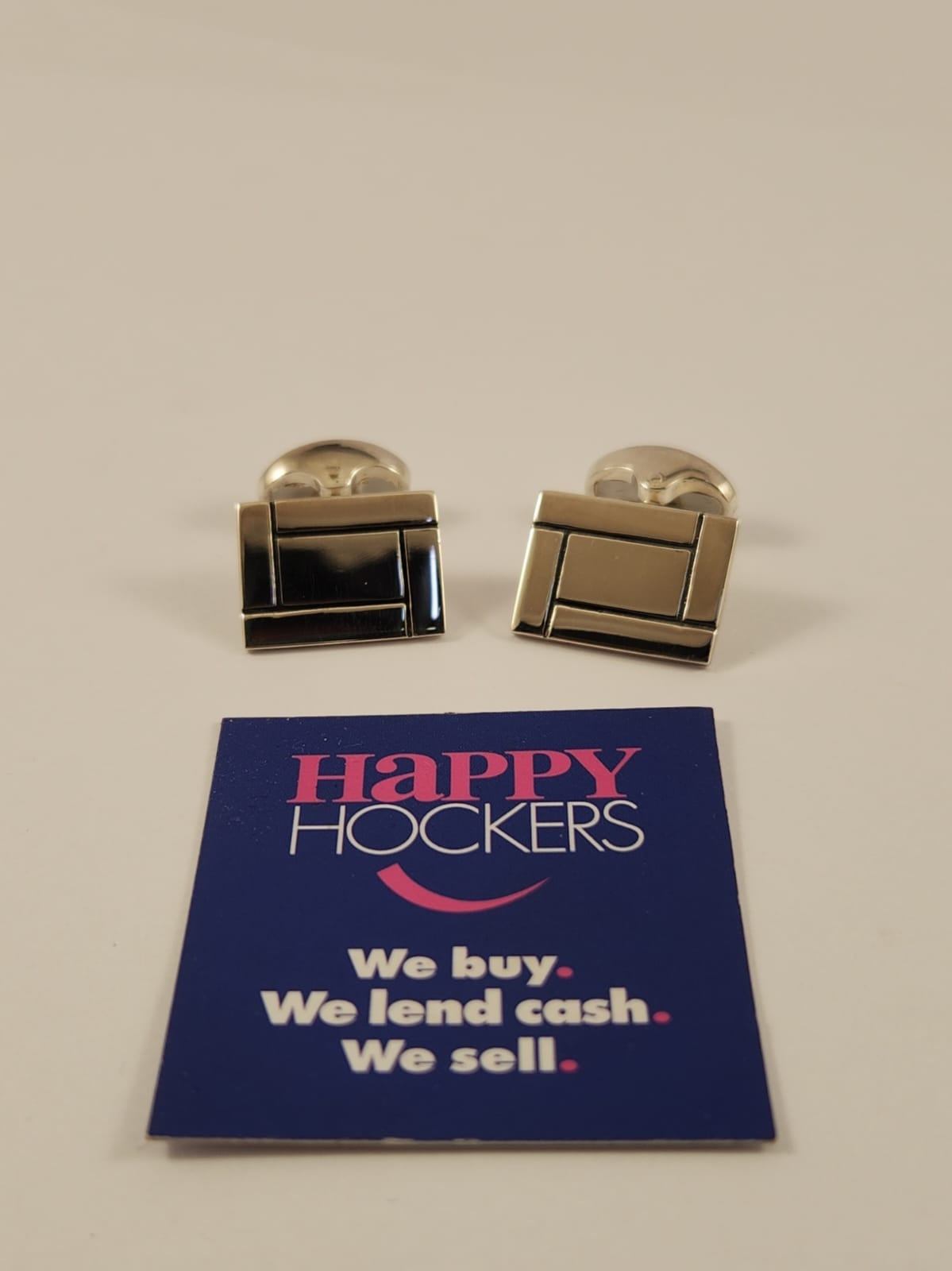 M.J. BALE STERLING SILVER CUFFLINKS