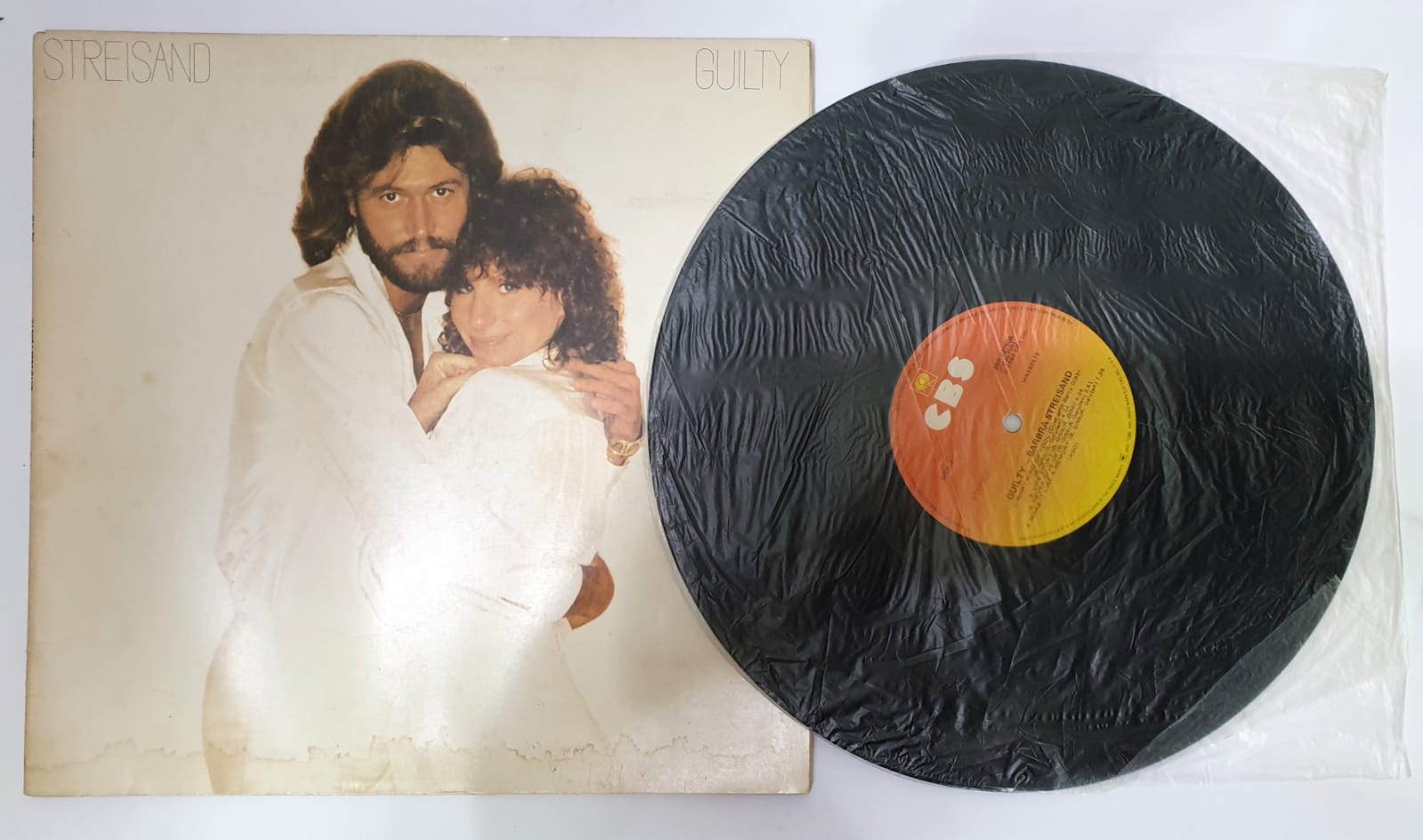 BARBRA STREISAND DOUBLE SIDED VINYL ALBUM GUILTY
