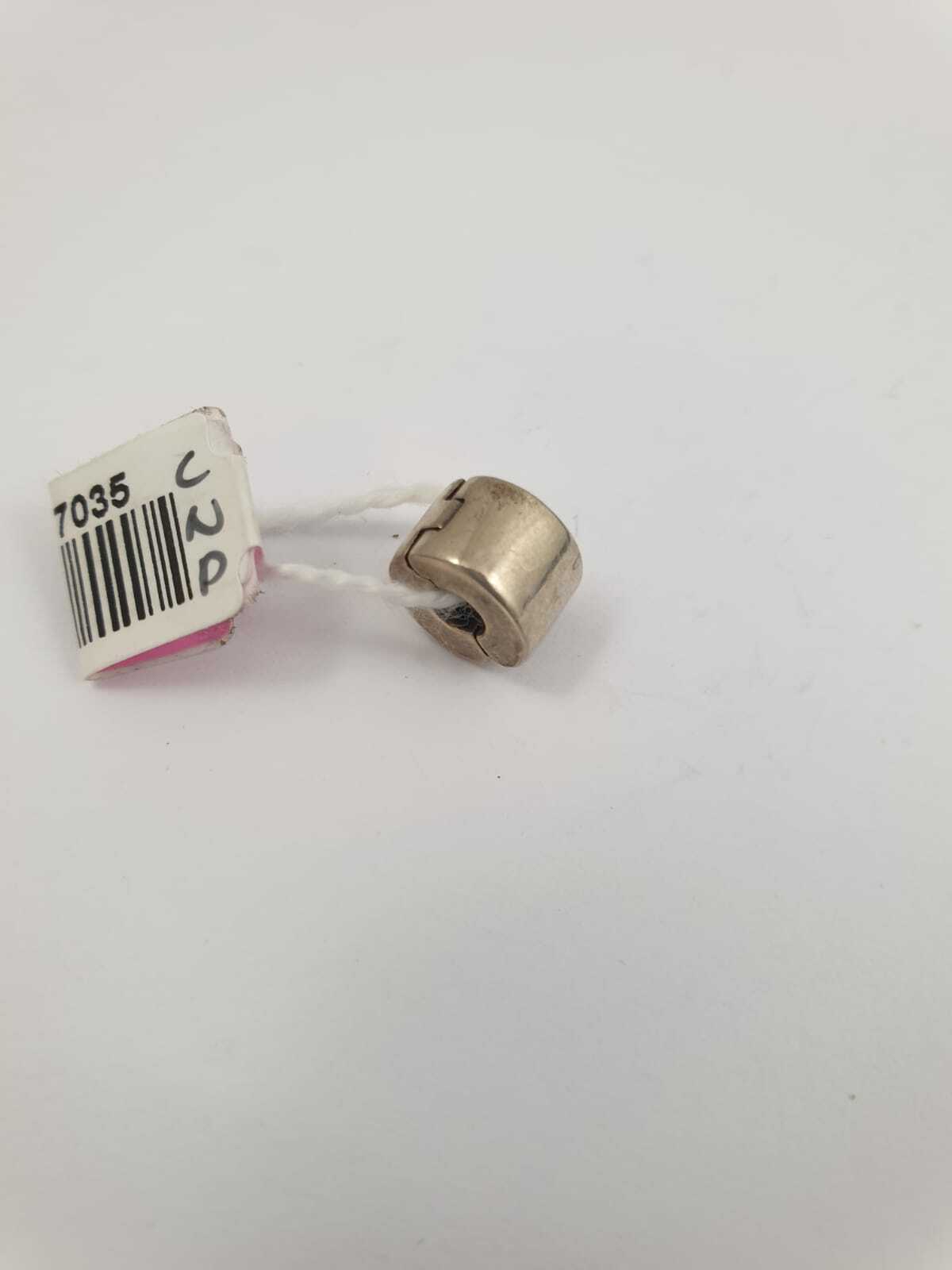AUTHENTIC PANDORA SILVER PATTERNED CHARM BEAD