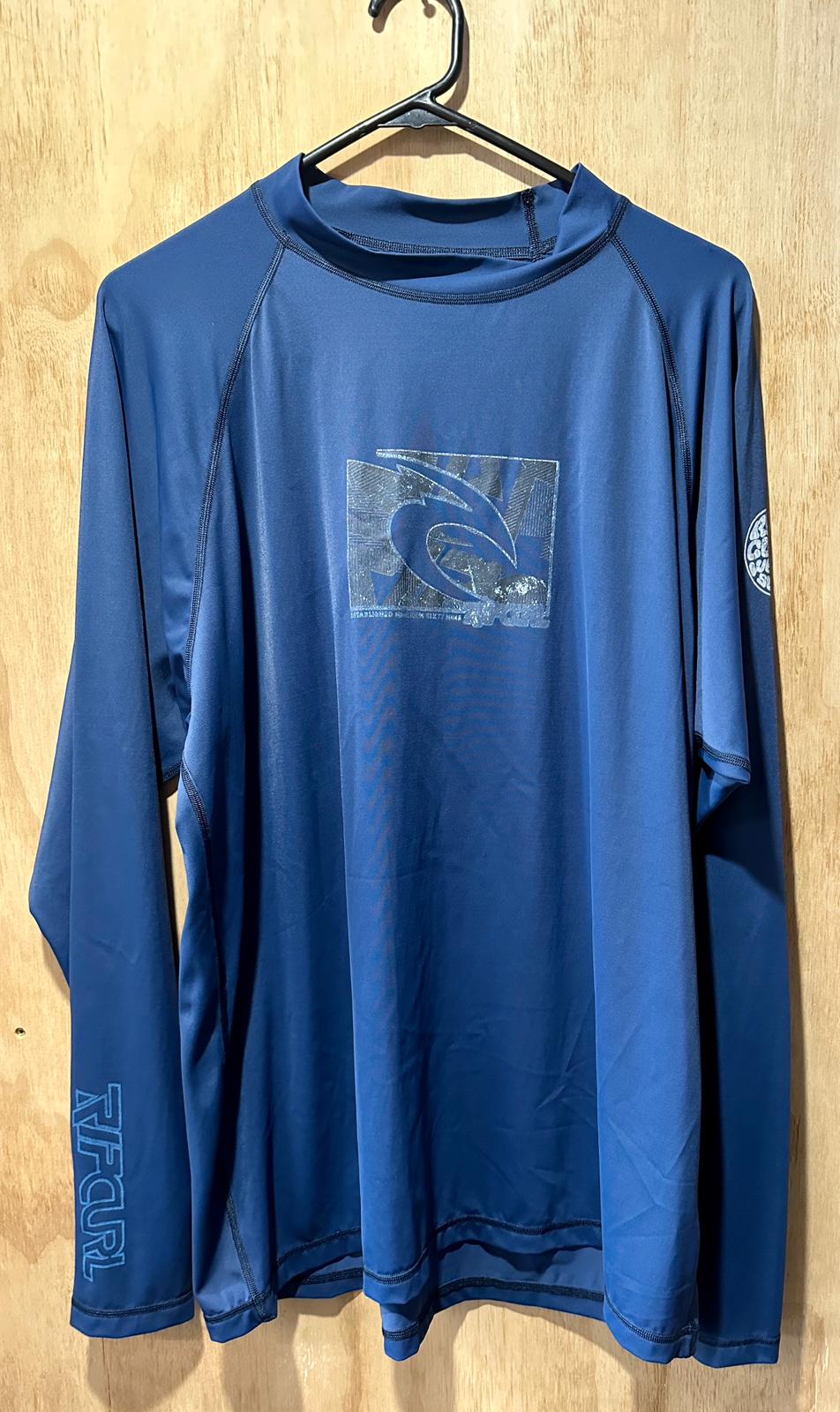 BLUE RIPCURL RASHIE SIZE XL