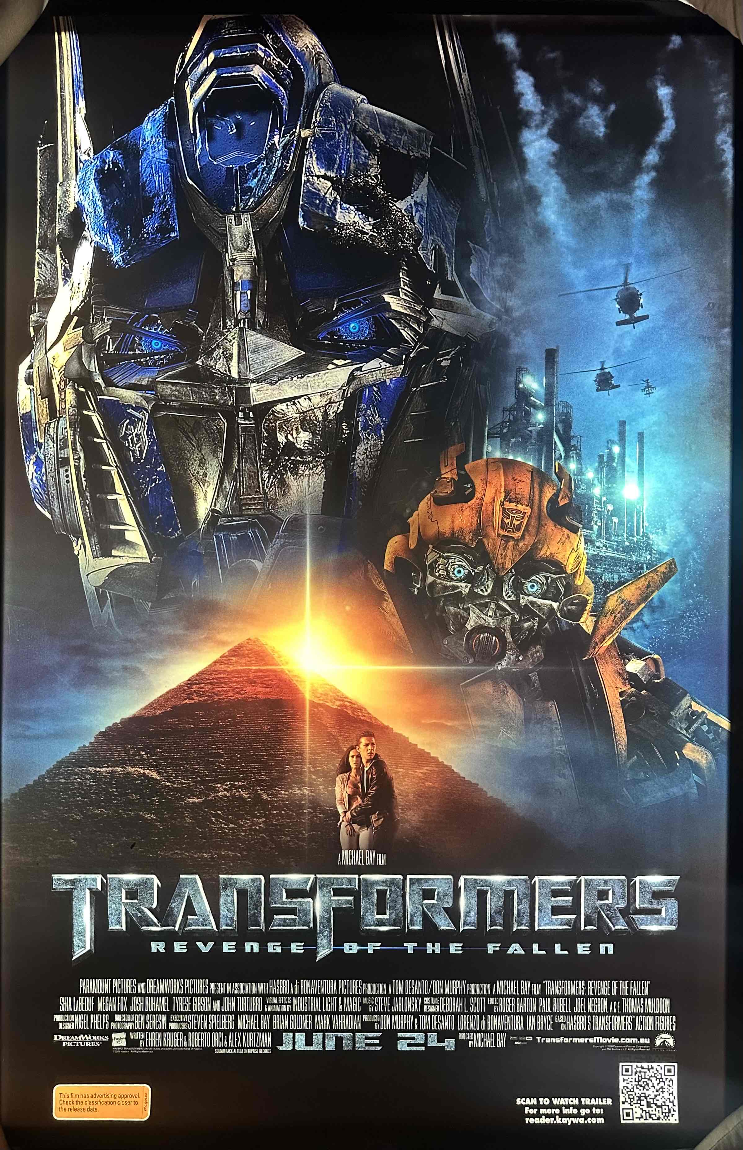 TRANSFORMERS REVENGE OF THE FALLEN 2009 D/S  MOVIE POSTER