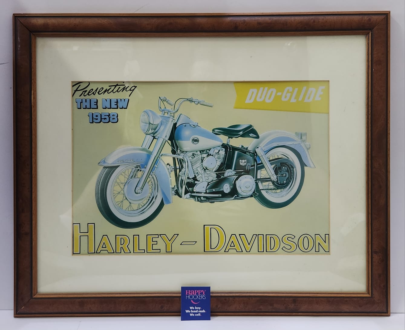 HARLEY DAVIDSON DUO GLIDE FRAMED PRINT