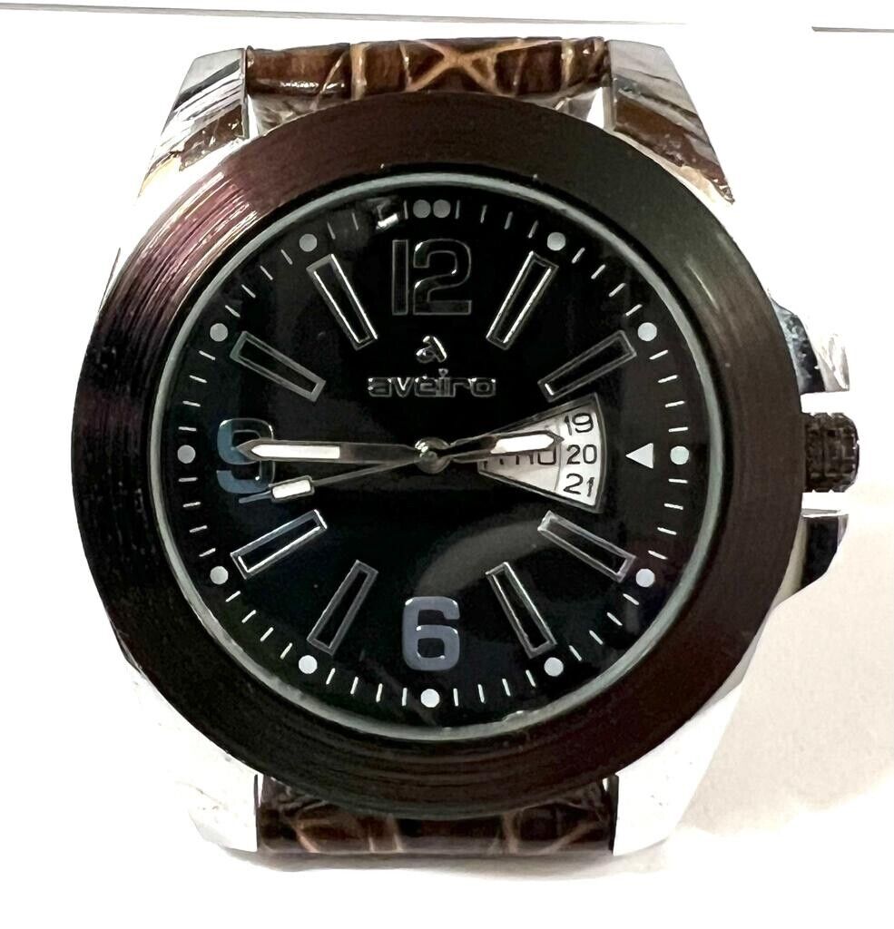 Aveiro Black Big Dial Watch - Buy Aveiro Black Big Dial Watch Online at  Best Prices in India on Snapdeal