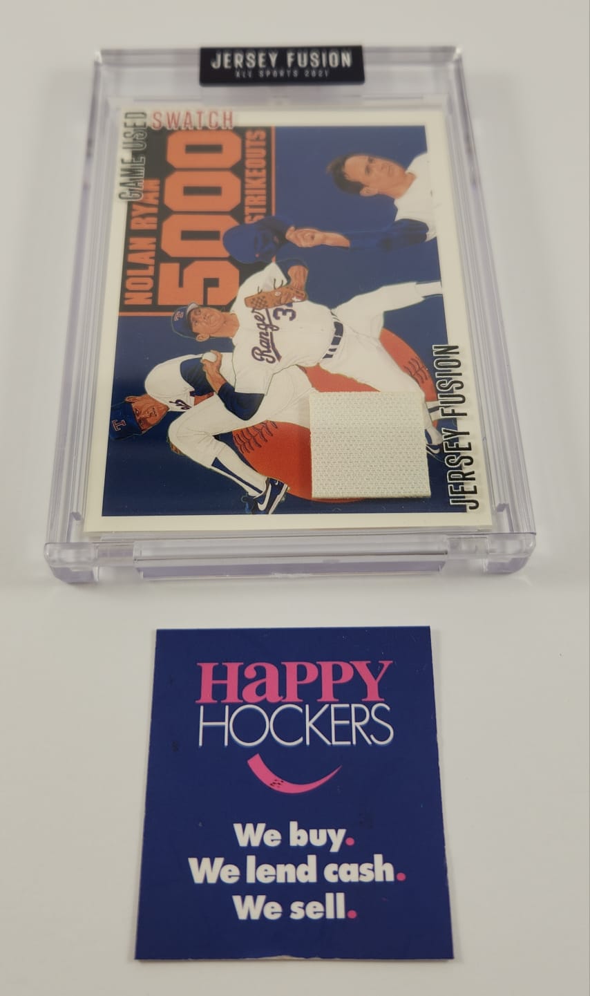 JERSEY FUSION BASEBALL TRADING CARD, NOLAN RYAN 5000 STRIKEOUTS JF-NR76