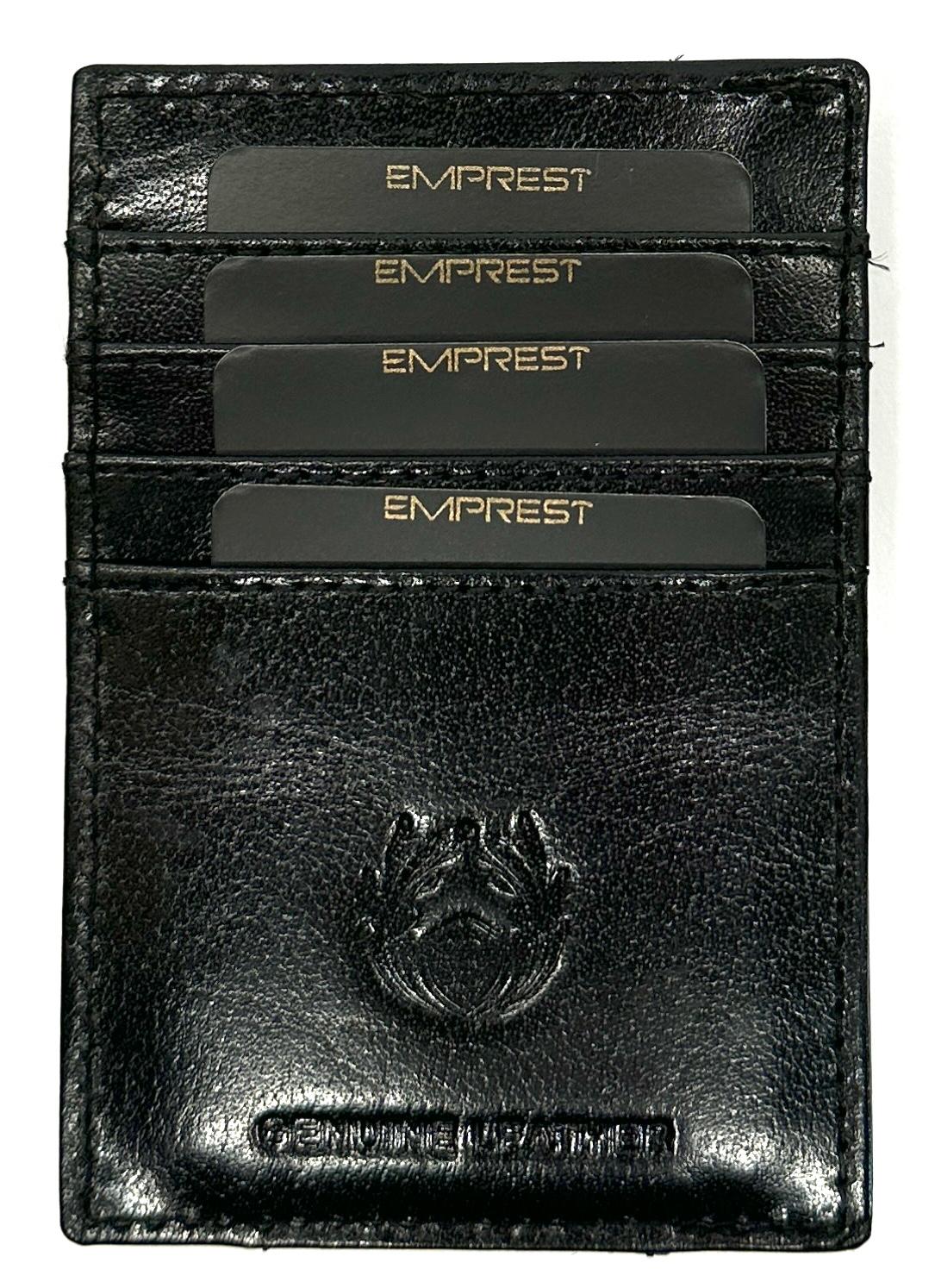 SMALL BLACK EMPREST LEATHER WALLET AS NEW