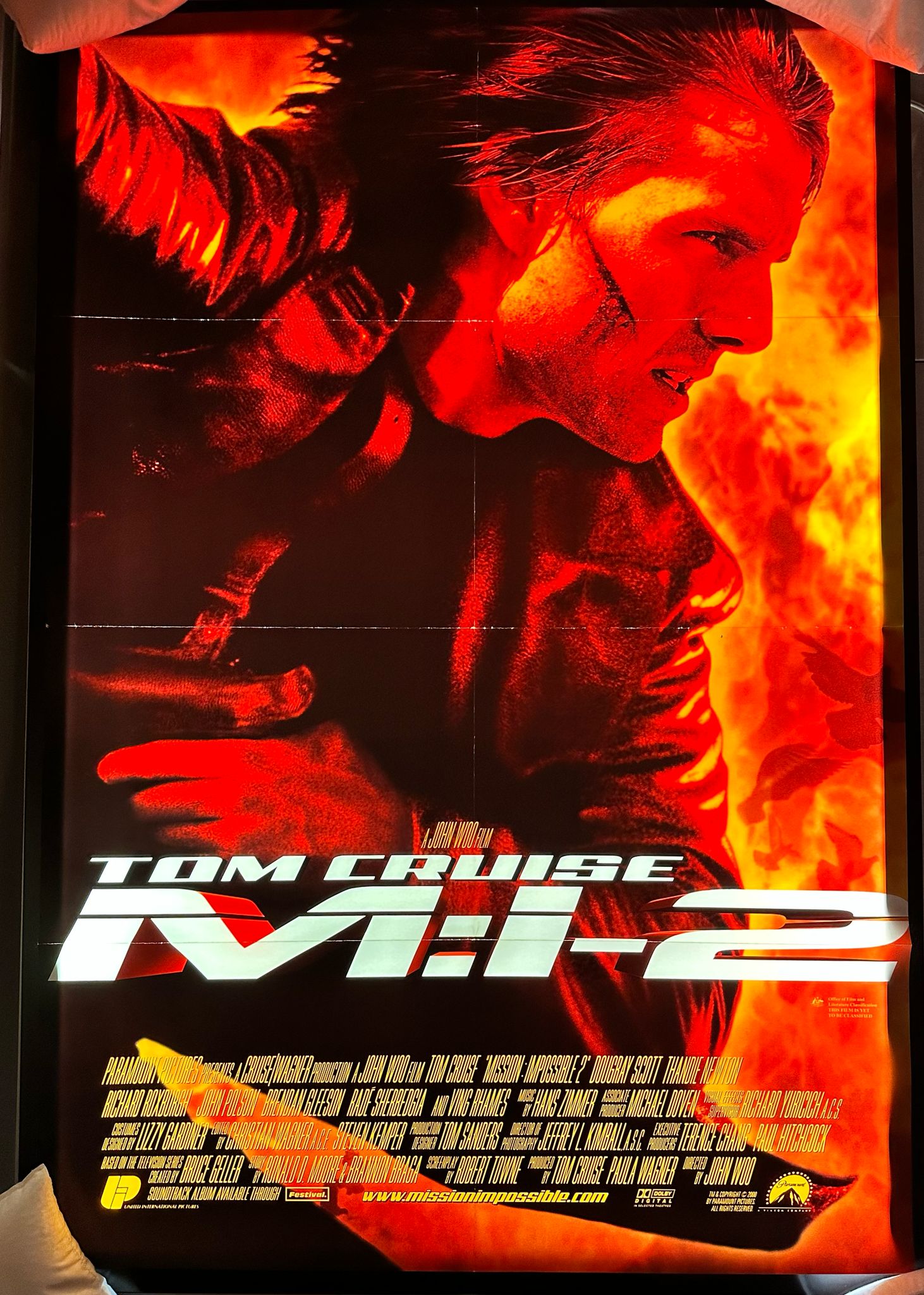 MI-2 MISSION IMPOSSIBLE 2 ORIGINAL AUSTRALIAN CINEMA RELEASE  DOUBLE SIDED ONE-SHEET MOVIE POSTER 27X40 69X102CM
