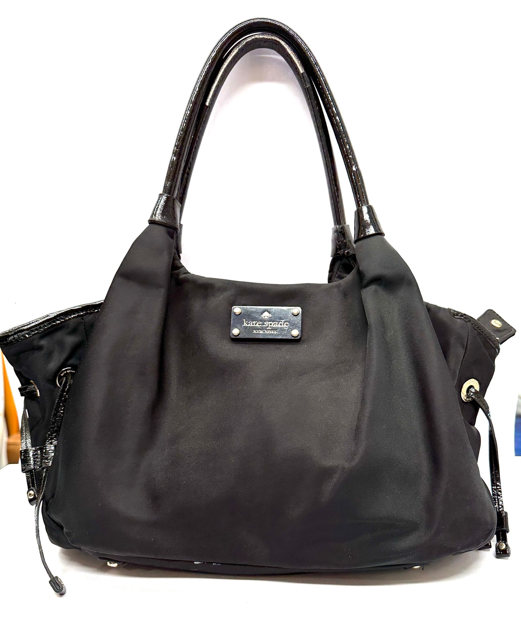 BLACK WEATHERPROOF KATE SPADE DESIGNER HANDBAG