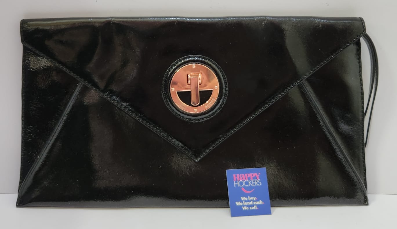 MIMCO LARGE ENVELOPE STYLE BAG WITH ROSE GOLD COLOURED HARDWARE