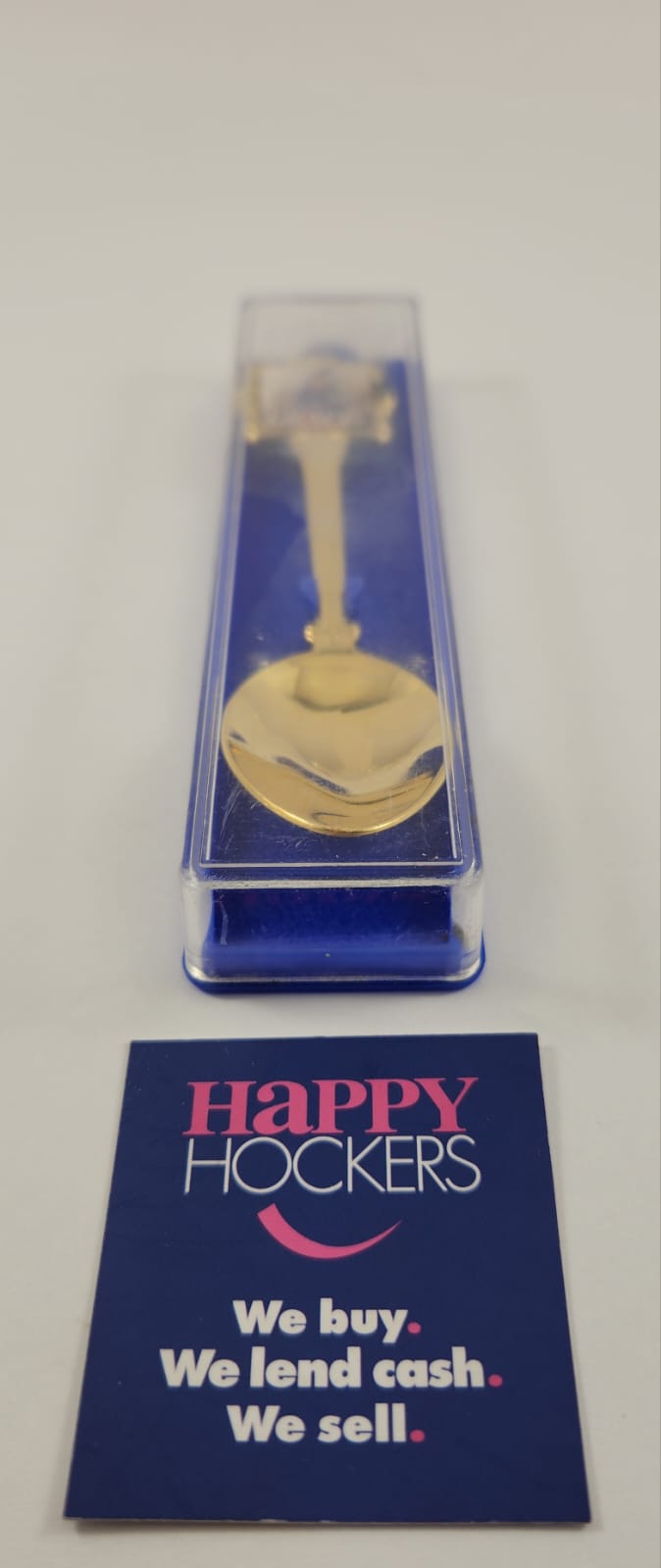 COLLECTIBLE TEASPOON, GRACE. IN PERSPEX CASE