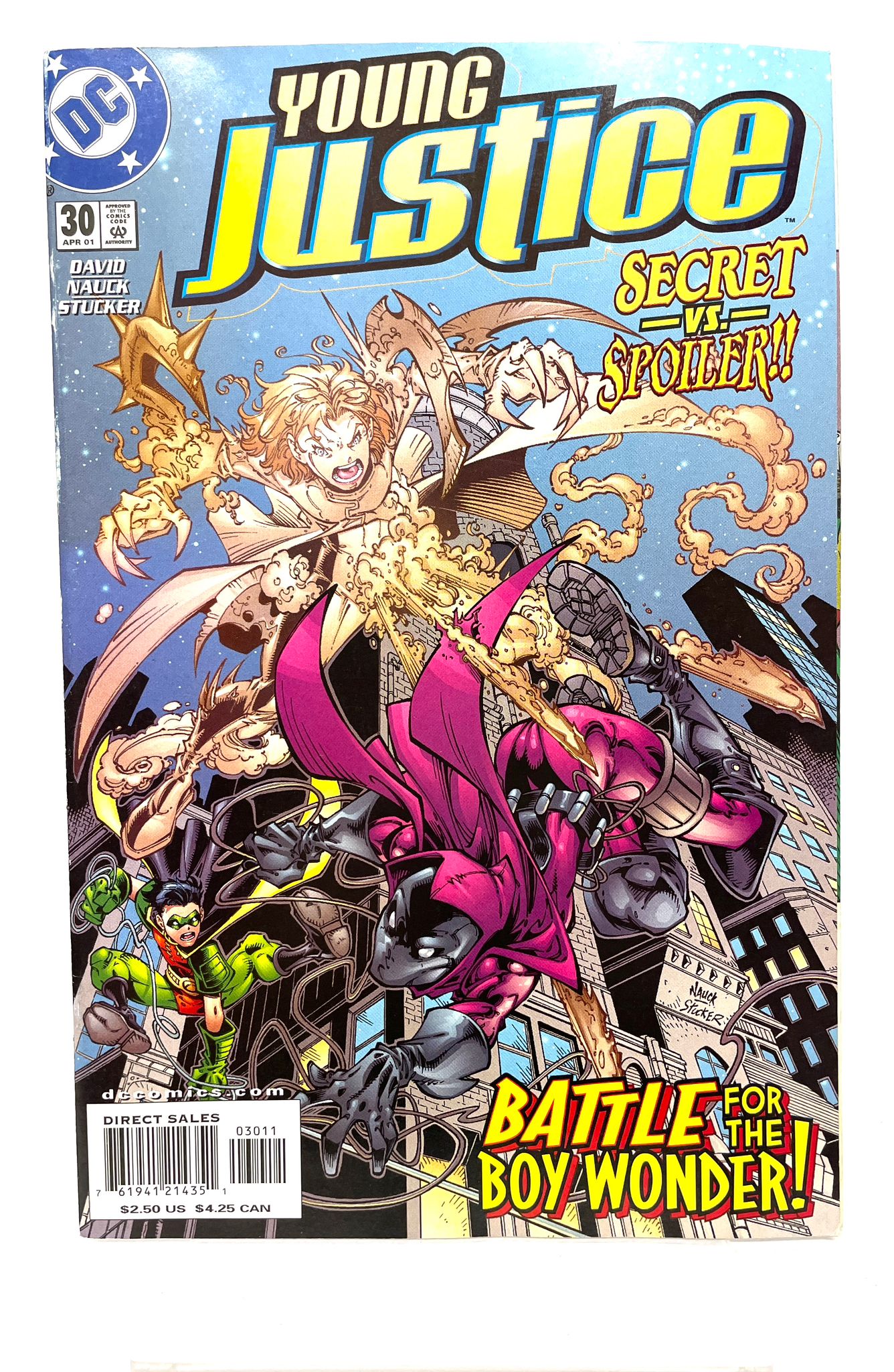 VINTAGE DC COMIC BOOK YOUNG JUSTICE – APRIL 2001