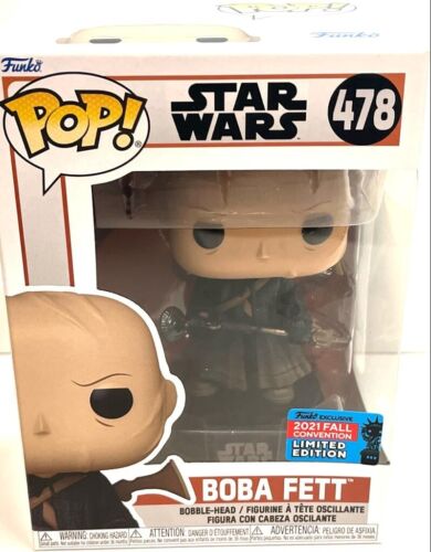 FUNKO POP VINYL LIMITED EDITION NO.478 STAR WARS BOBA FETT FIGURINE IN BOX
