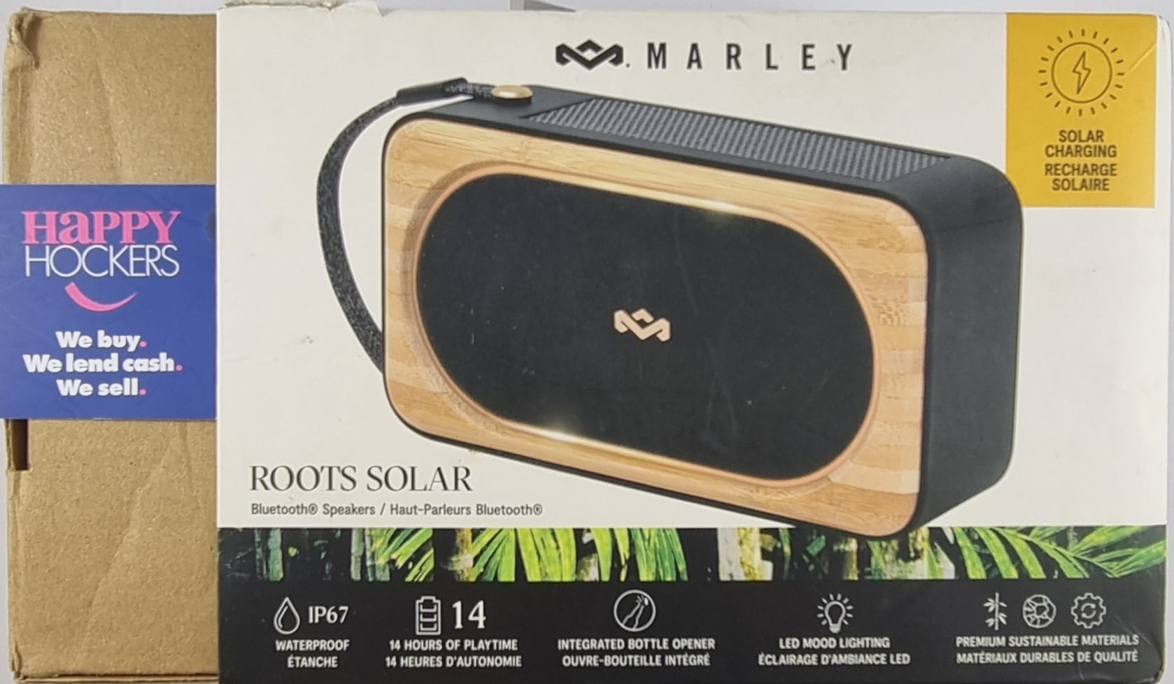MARLEY BLUETOOTH SPEAKER MODEL: EM-JA023 ROOTS SOLAR BLUETOOTH SPEAKER