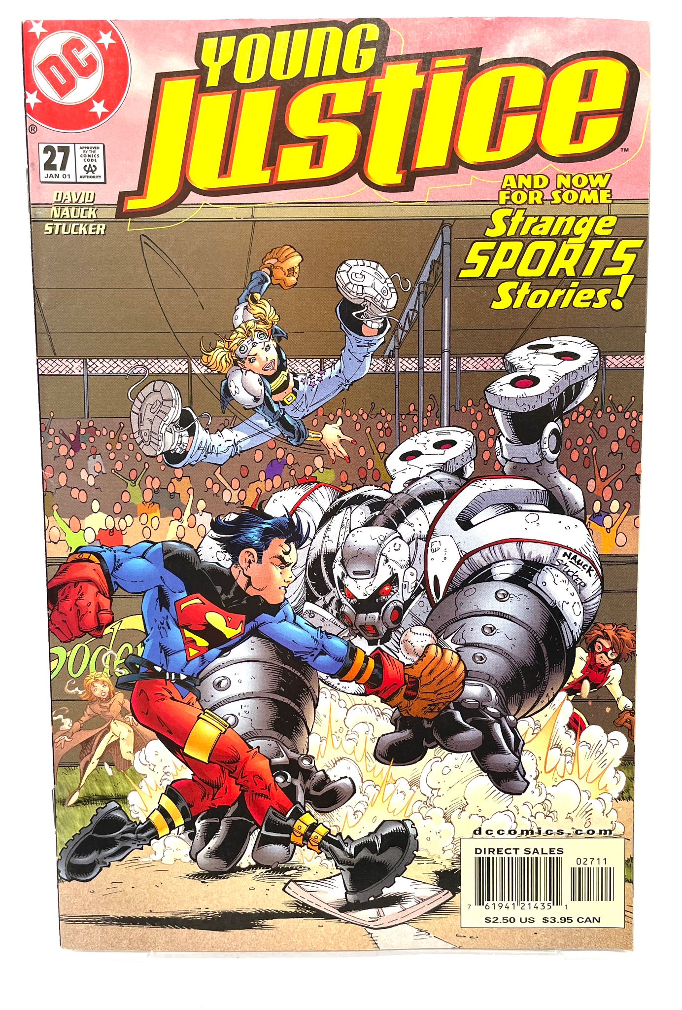 VINTAGE DC COMIC BOOK YOUNG JUSTICE – JANUARY 2001
