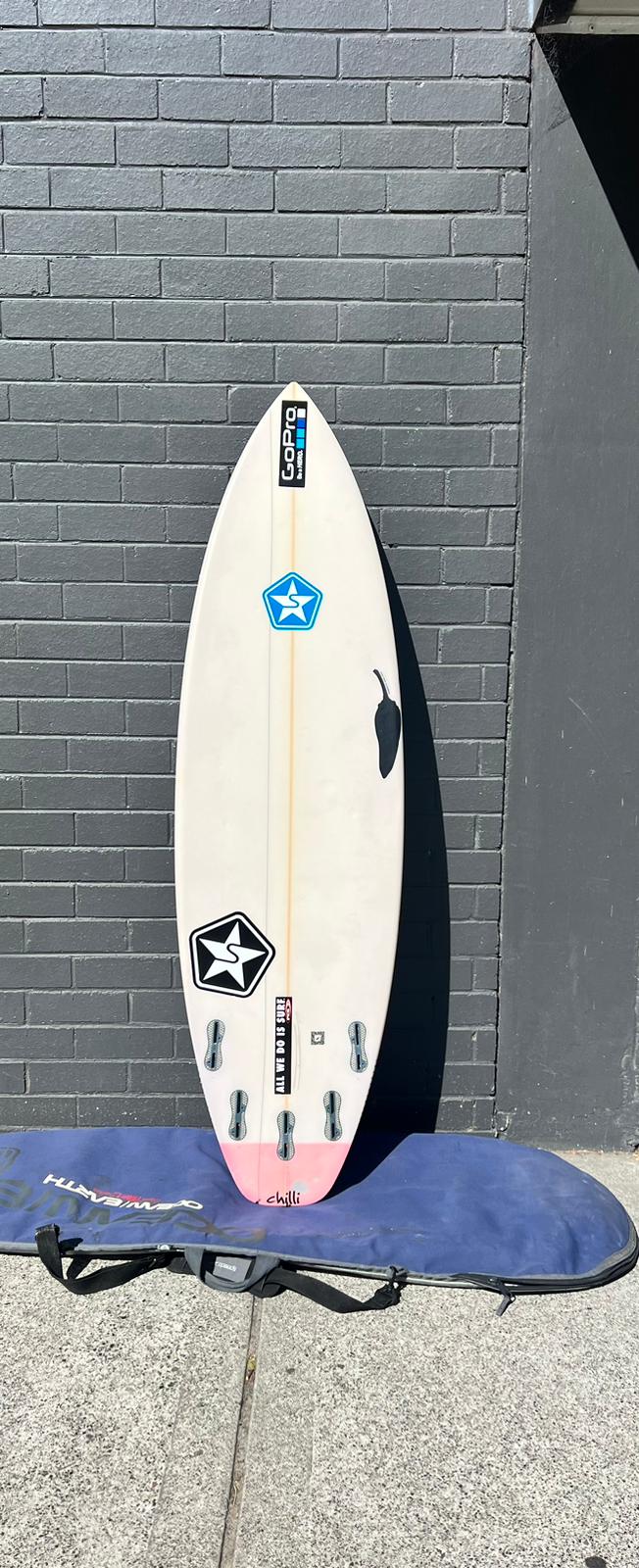 CHILLI 5 FINN 6 FOOT SURFBOARD