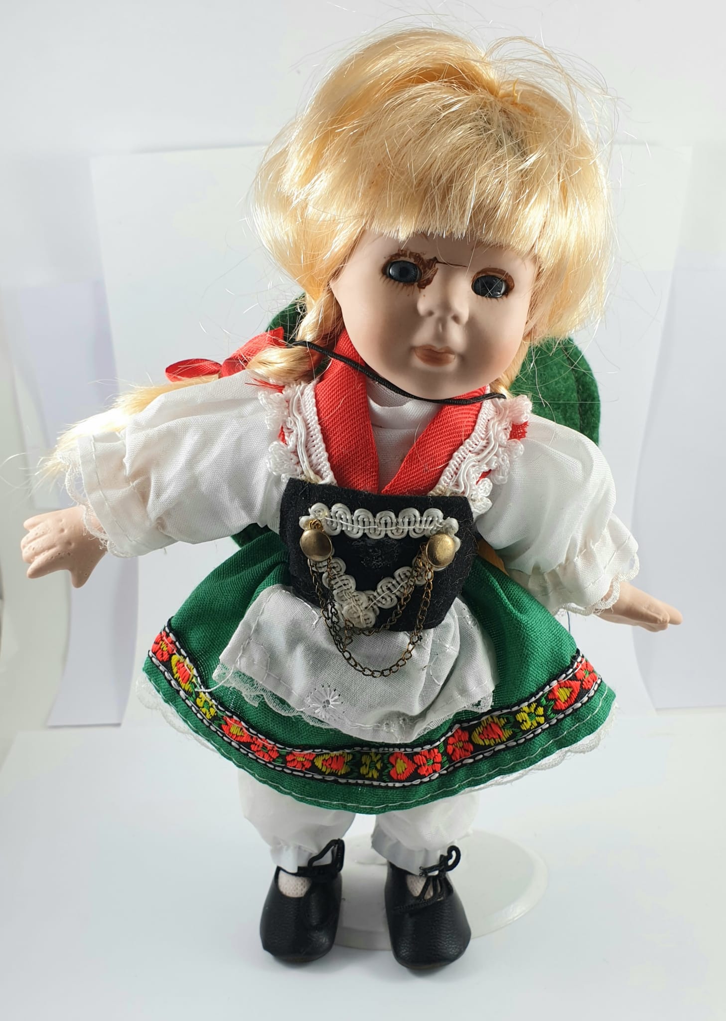 PLASTIC DOLL WITH TRADITIONAL COSTUME