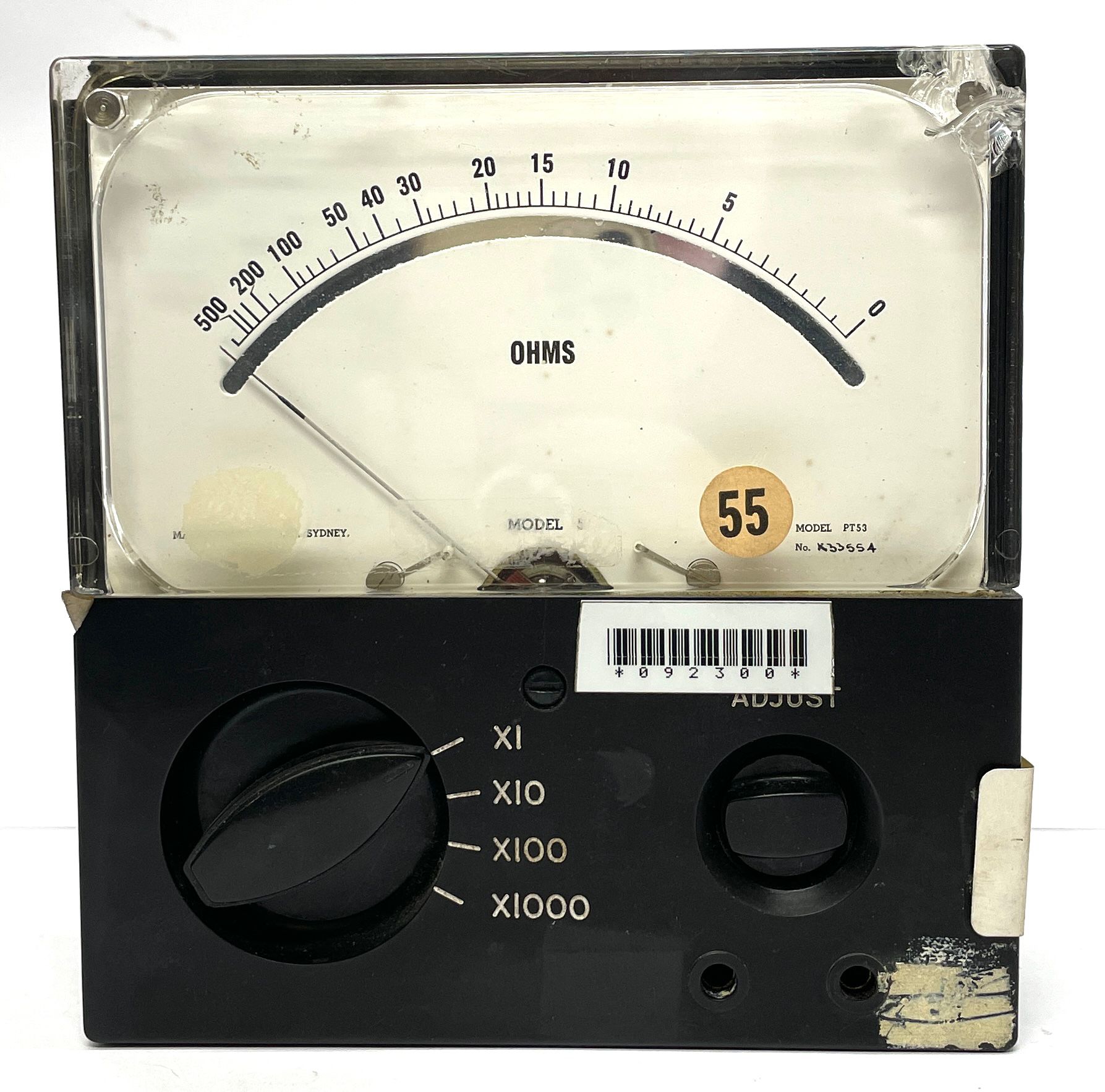 MASTER INSTRUMENTS HAND HELD OHMS BLACK BAKELITE METER