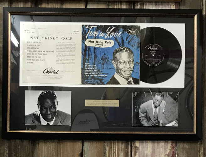 NAT KING COLE SIGNED TWO IN LOVE ALBUM FROM 1957 AUSTRALIAN PRESSED