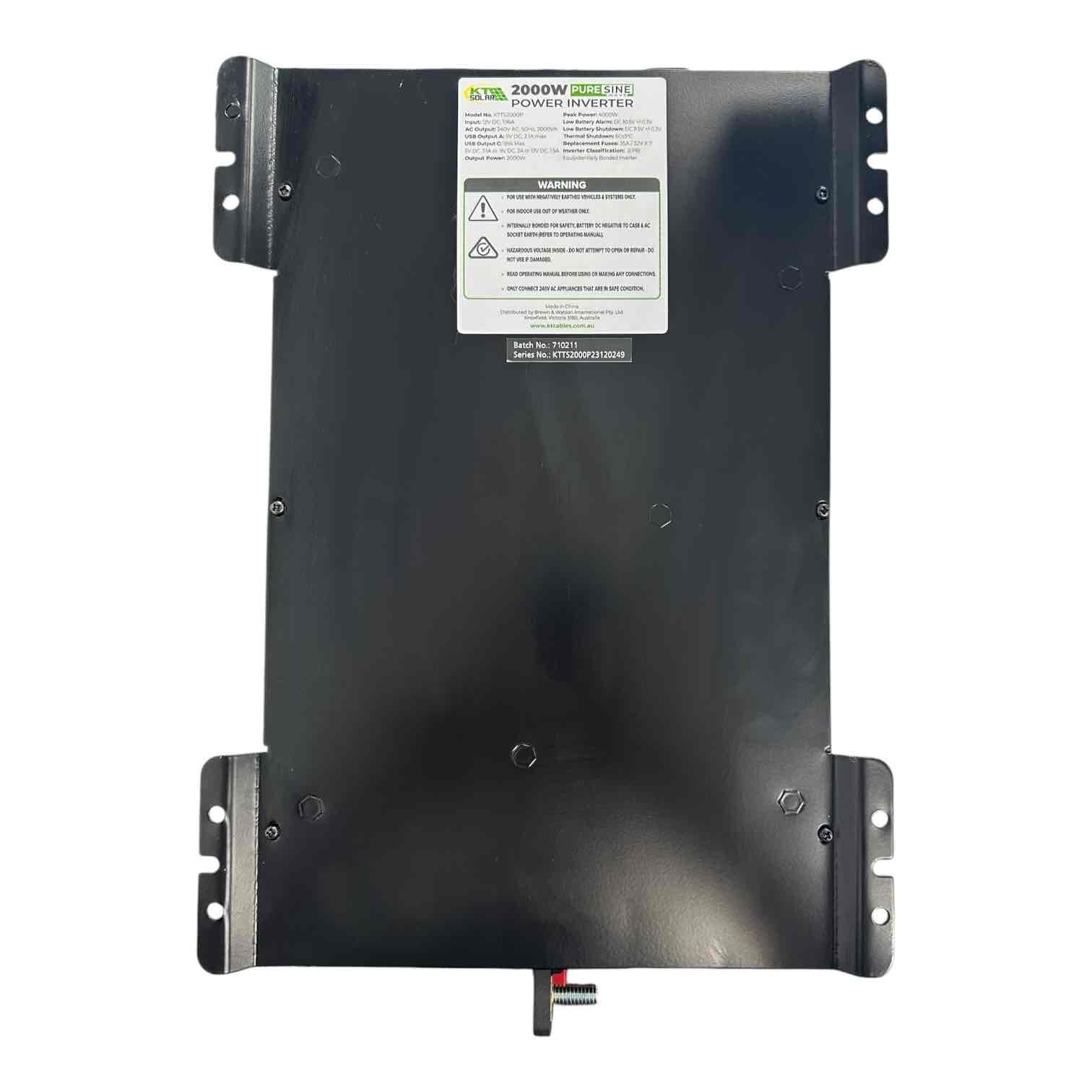 KT SOLAR 2000W PURE SINE WAVE POWER INVERTER