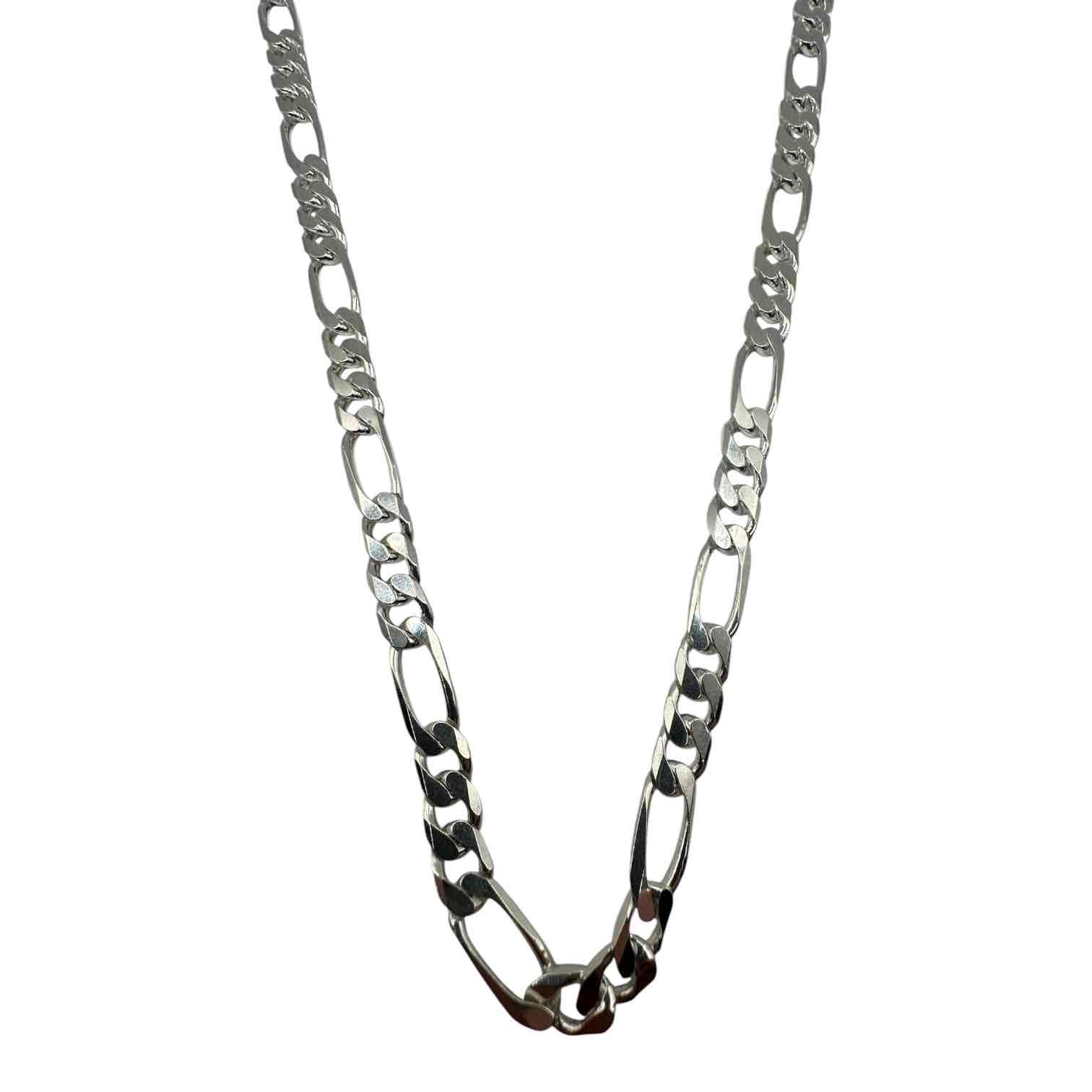 MENS 925CT FIG SILVER CHAIN 55CM 31.5GMS