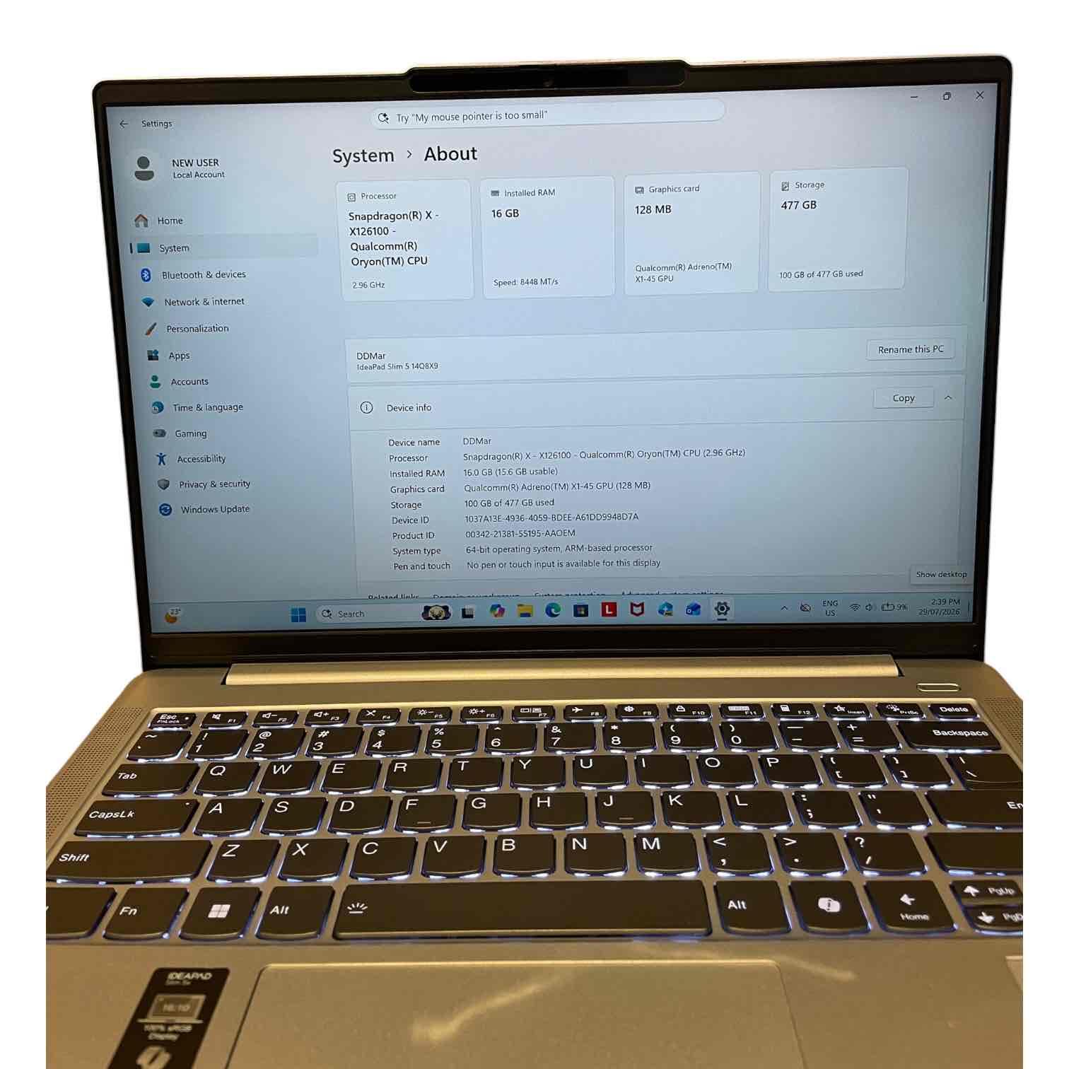 LENOVO IDEAPAD SLIM 5 LAPTOP