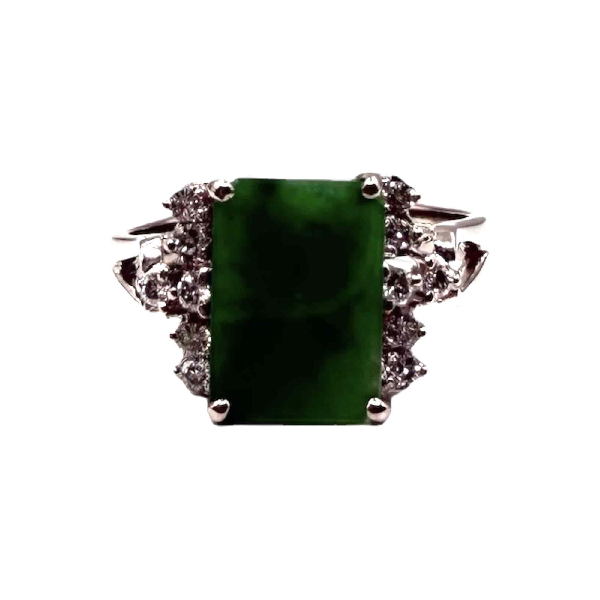 9CT W/G GOLD RING 4.2GMS TDW 0.15CTS