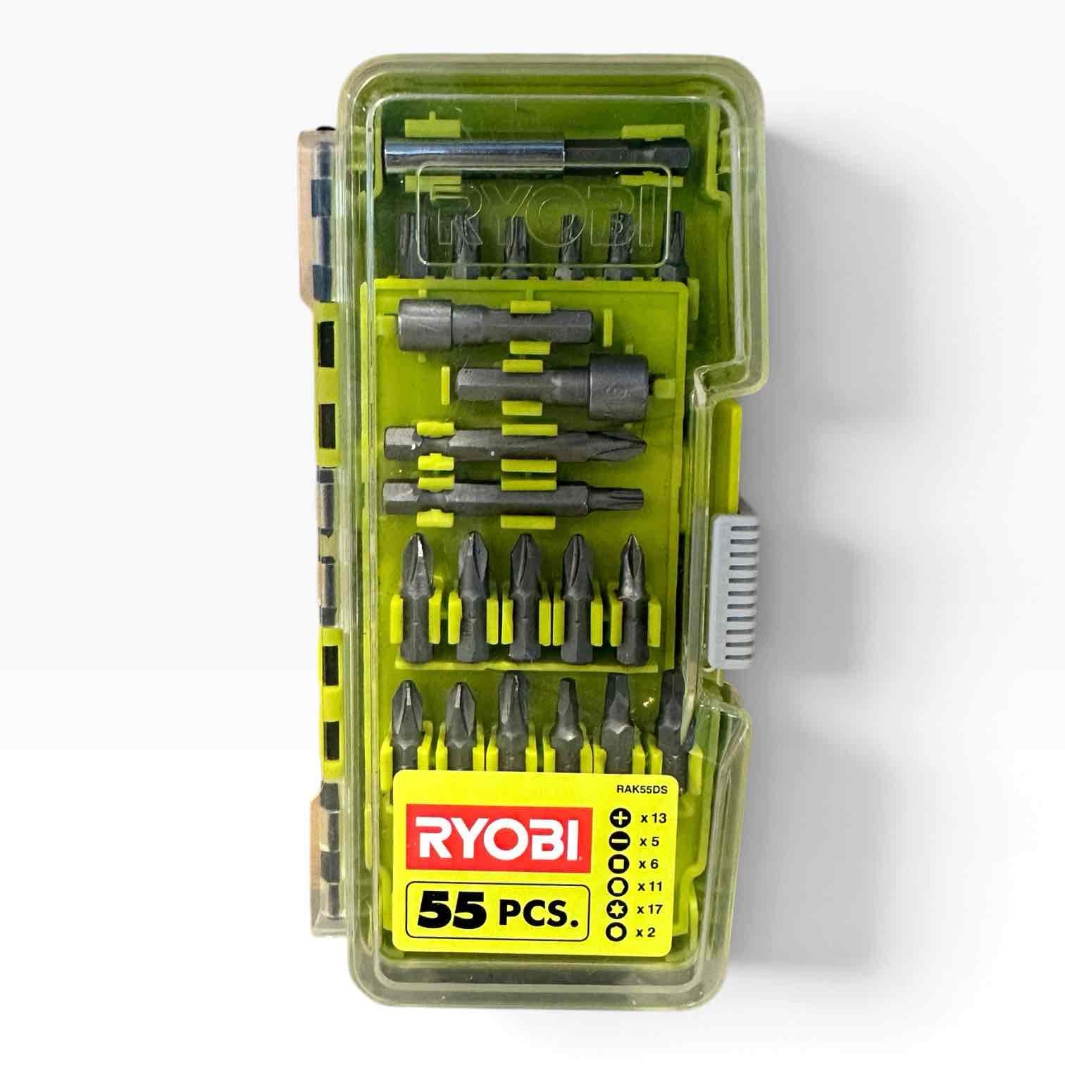 RYOBI 55 PCS RAK55DS DRILL BIT SET