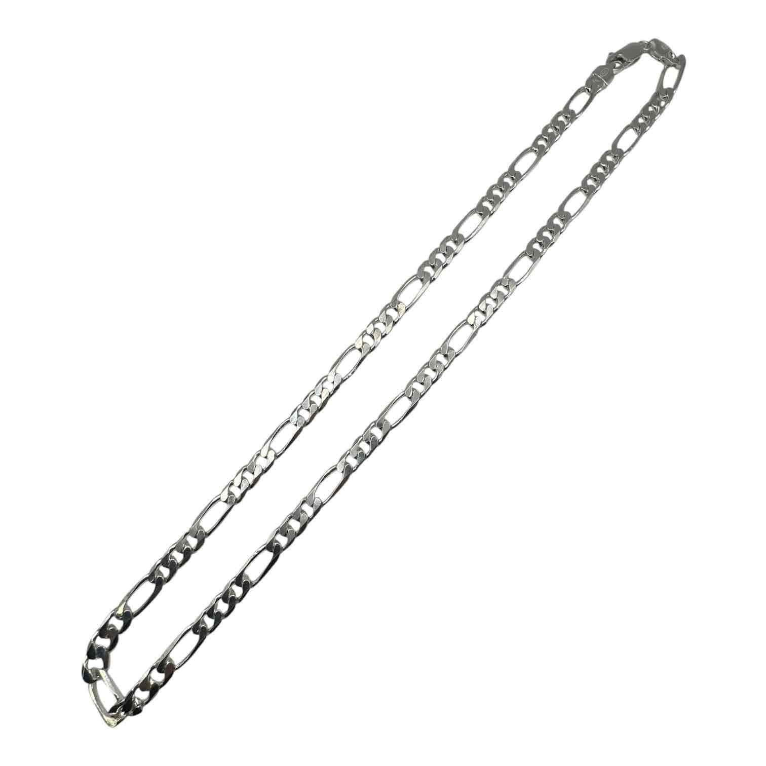 MENS 925CT FIG SILVER CHAIN 55CM 31.5GMS