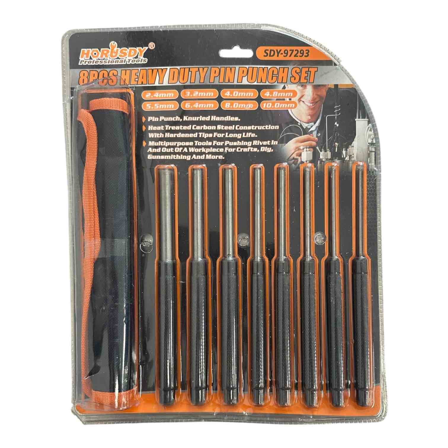 8 PIECE PIN PUNCH SET