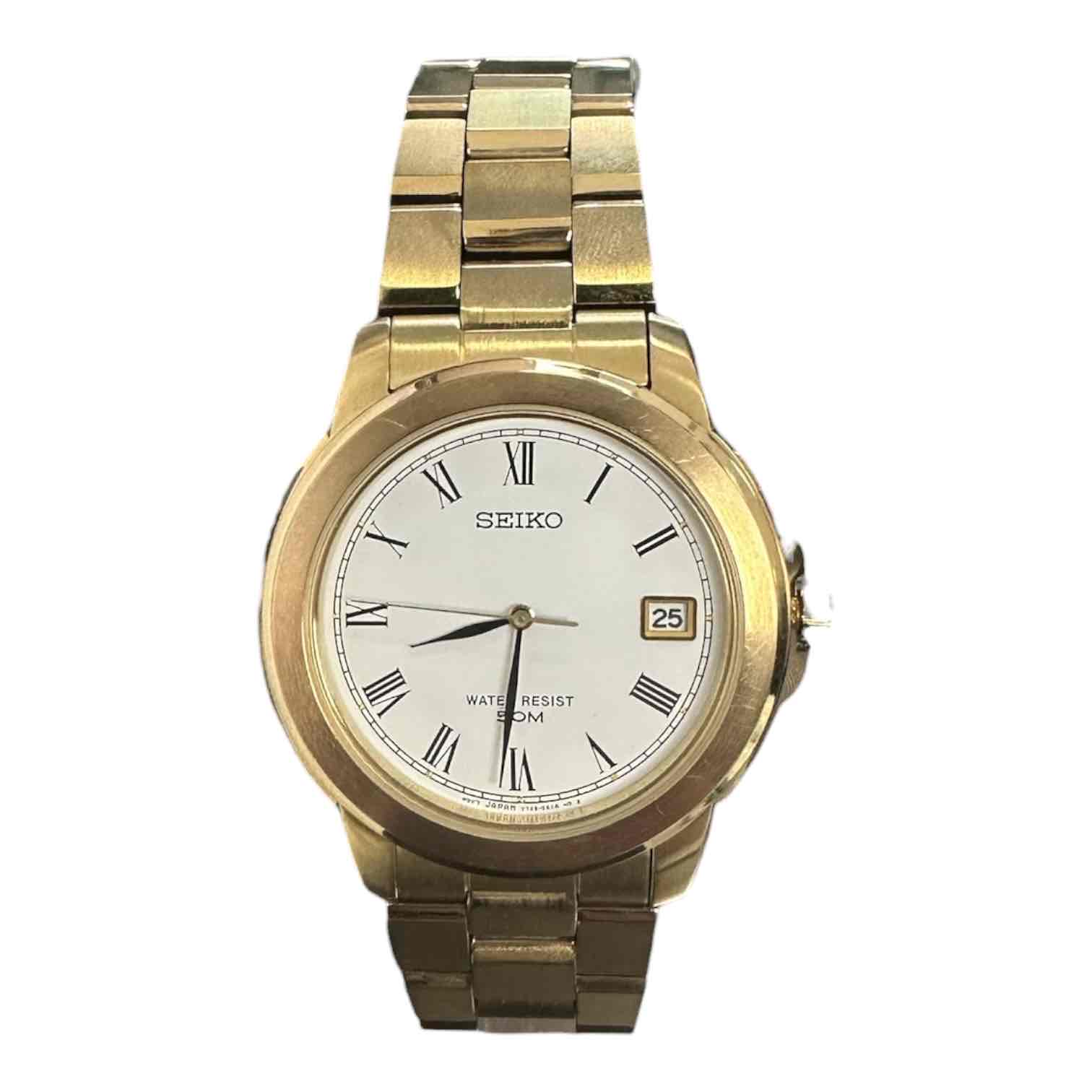 Gold Seiko V742-8119 Quartz Watch