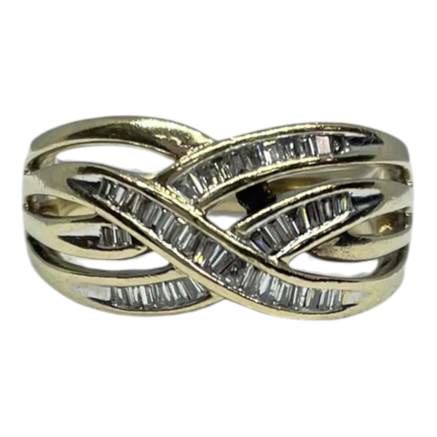9CT YELLOW GOLD TDW 0.15CTS RING