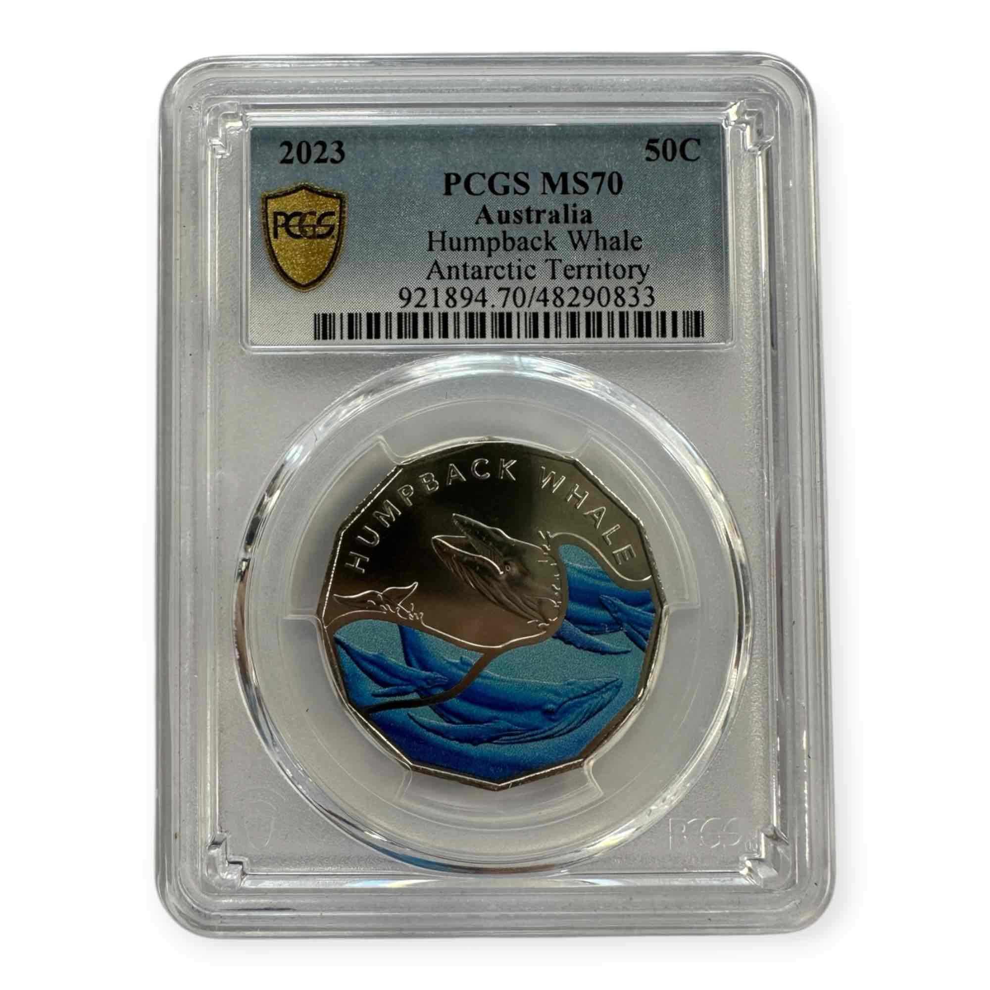 2023 Australian Humpback Whale Coin – PCGS MS70