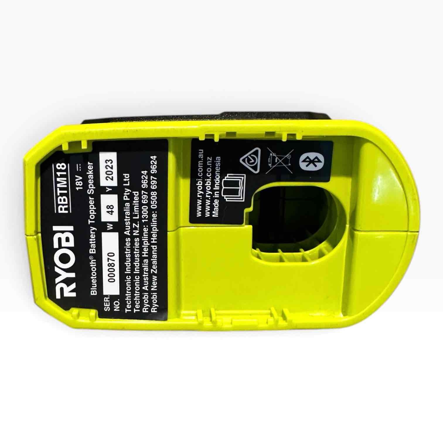 RYOBI RBTM18 BLUETOOTH SPEAKER SKIN ONLY