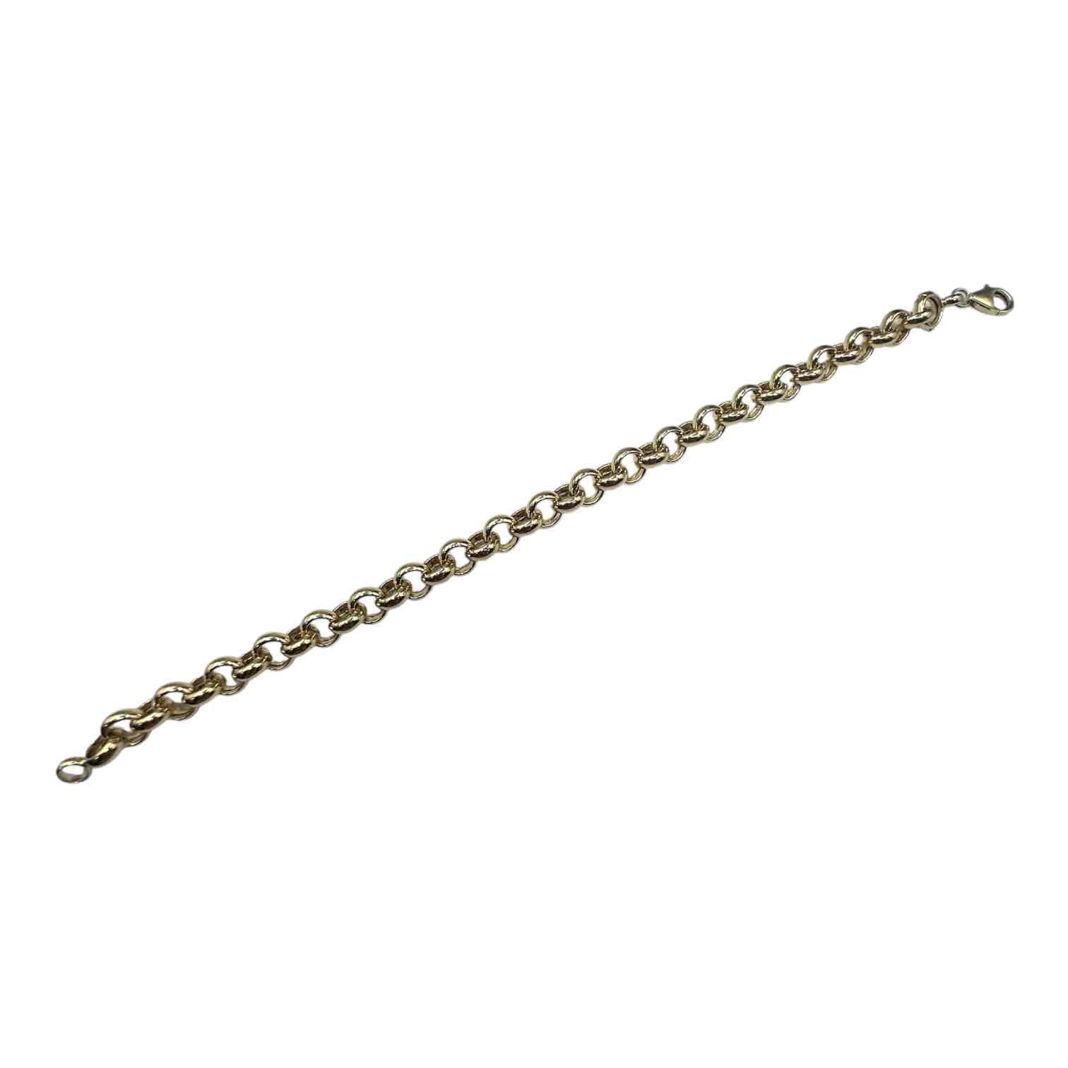 9CT YELLOW GOLD BELCHER BRACLET 8.6GMS