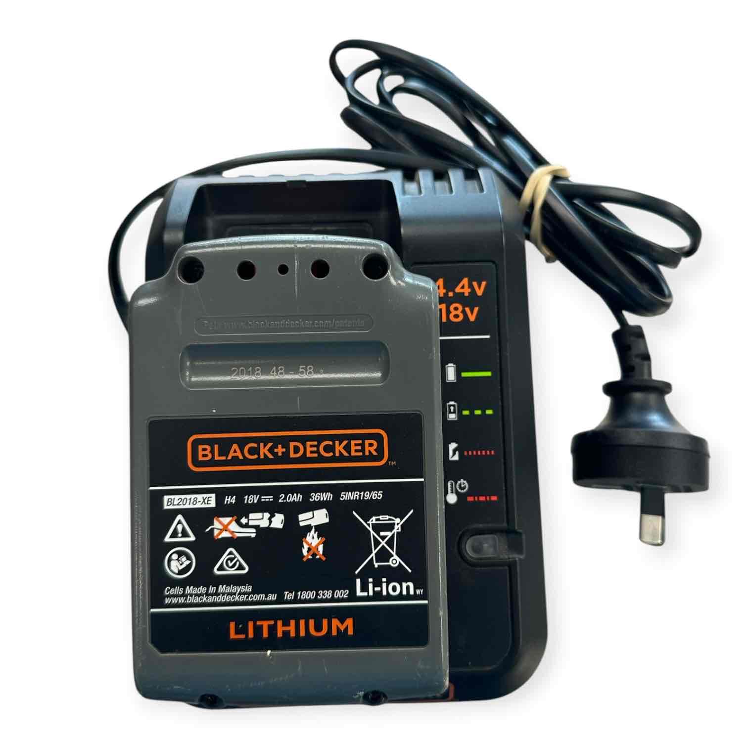 BLACK AND DECKER 2.0AHBATTERY & CHARGER