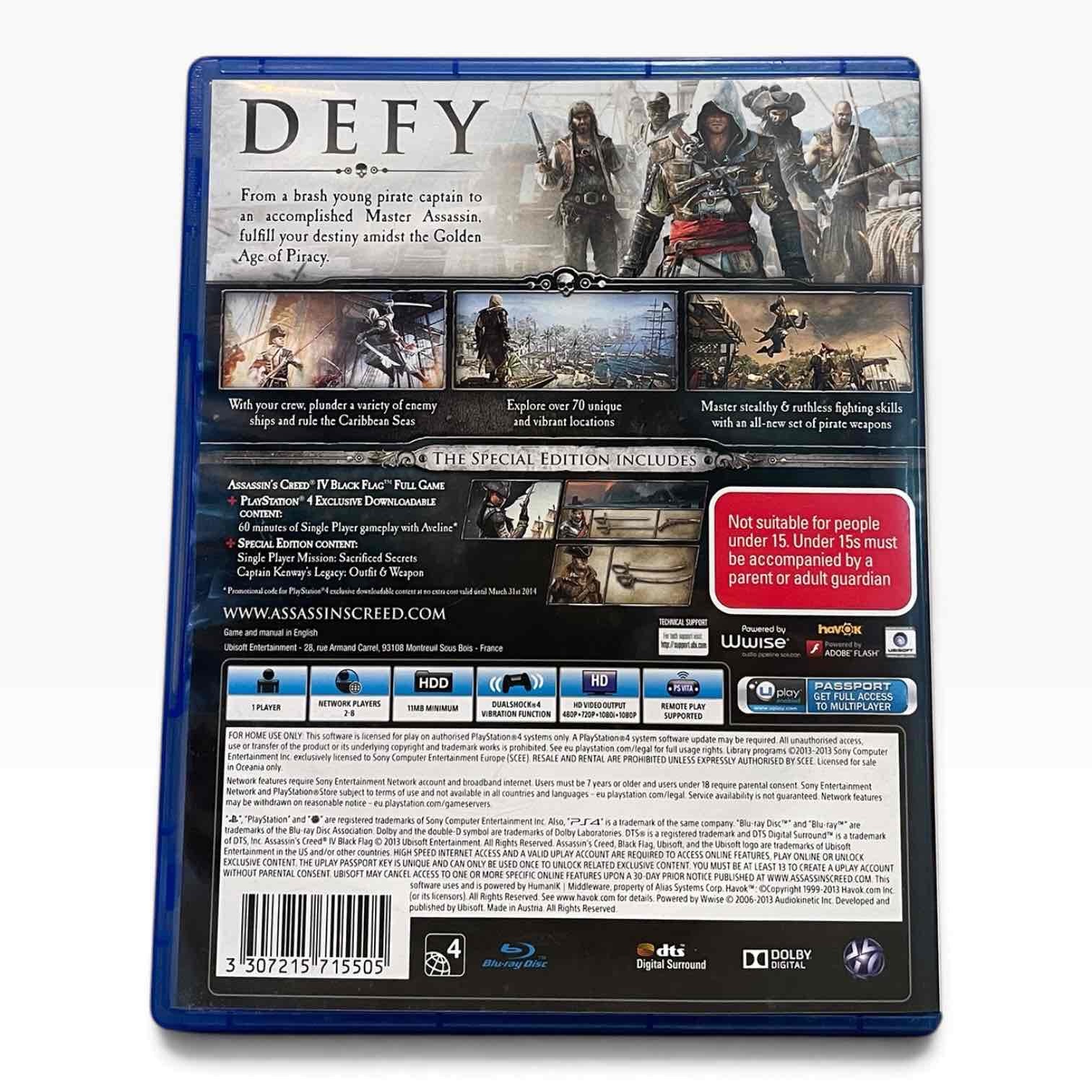 PS4 GAME ASSASSINS CREED