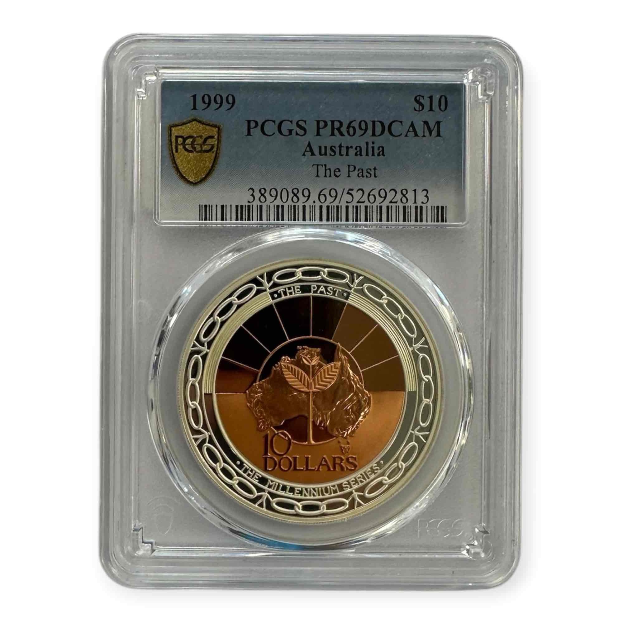 2000 Australian "The Past" Commemorative Coin – PCGS PR69DCAM