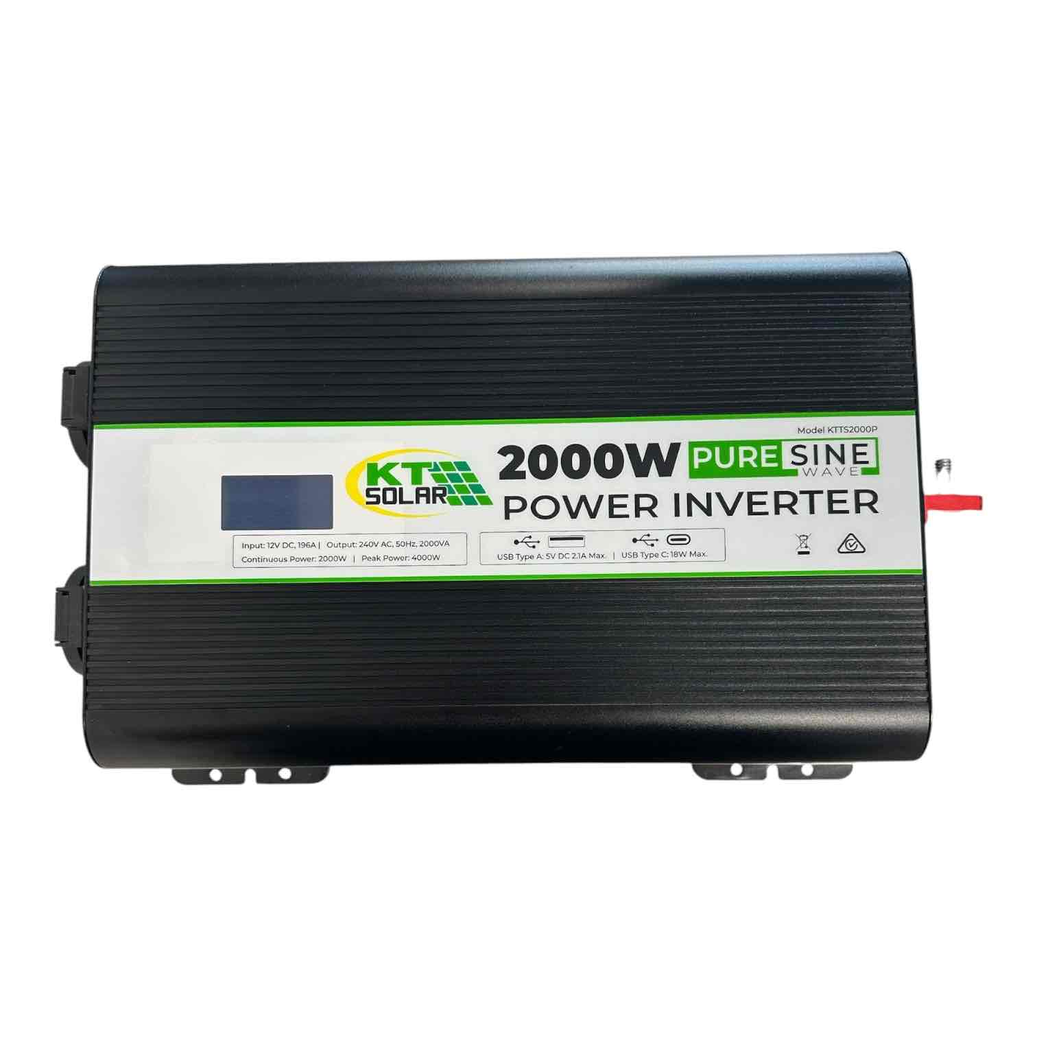 KT SOLAR 2000W PURE SINE WAVE POWER INVERTER
